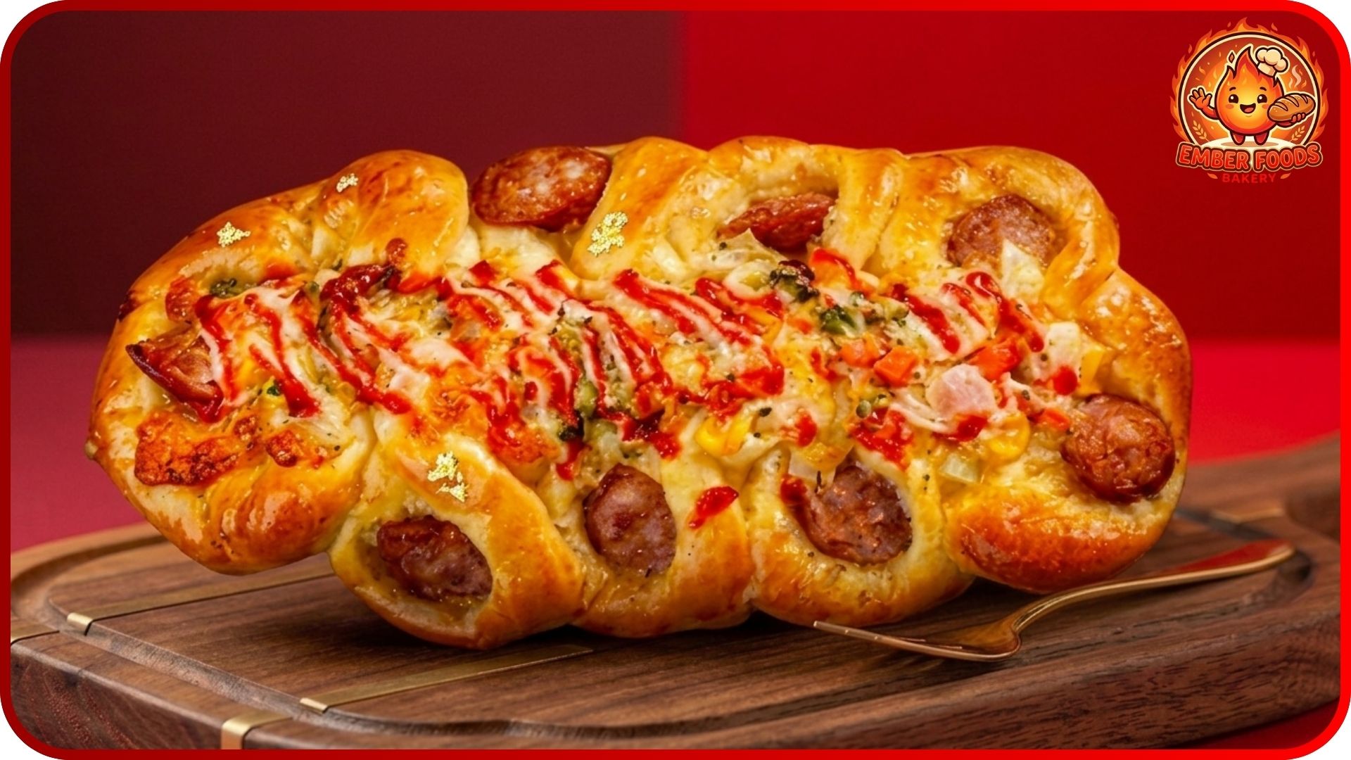 Bánh mì bông lúa xúc xích