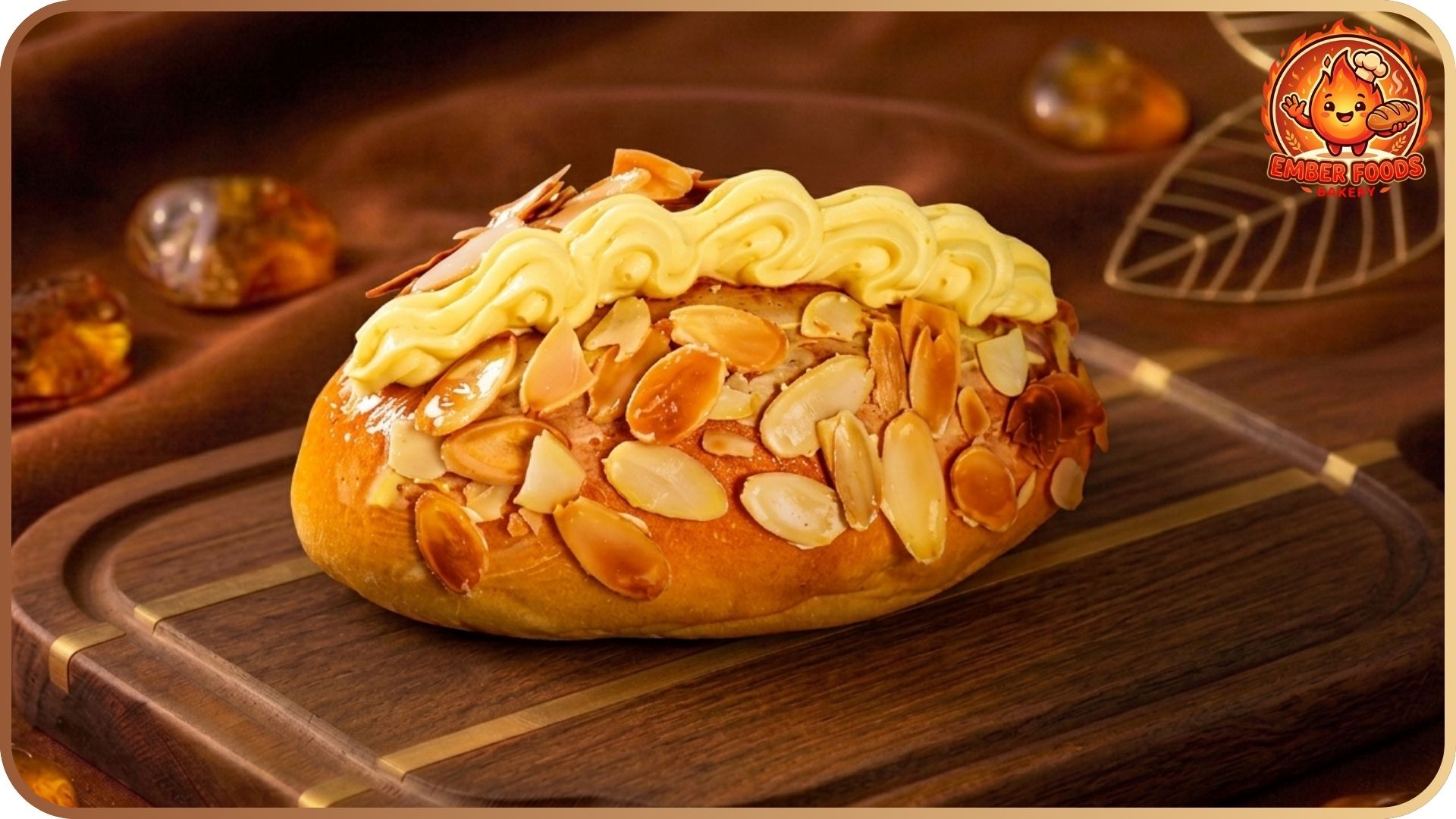 Bánh mì hạnh nhân kem