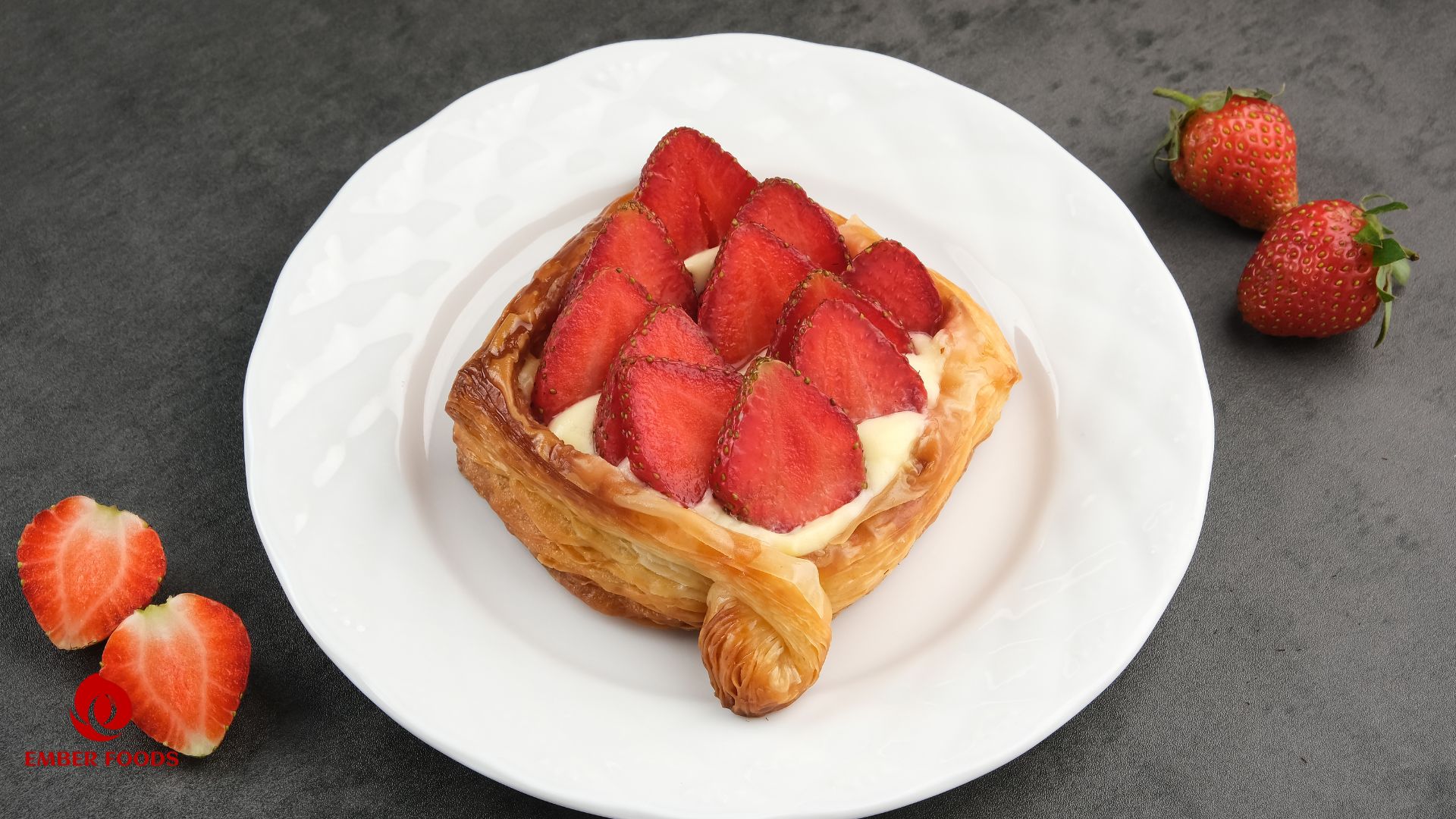 Danish Kem Dâu giá sỉ B2B Danish Strawberry Ice Cream Wholesale B2B