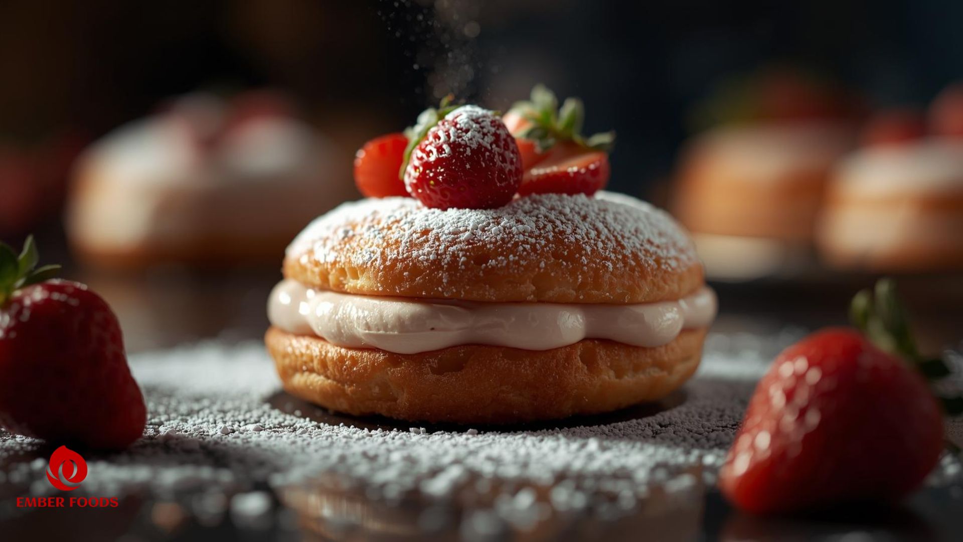 Phân phối bánh Danish Kem Dâu giá sỉ cho chuỗi coffee Distributing Strawberry Cream Danish Cake at wholesale prices to coffee chains