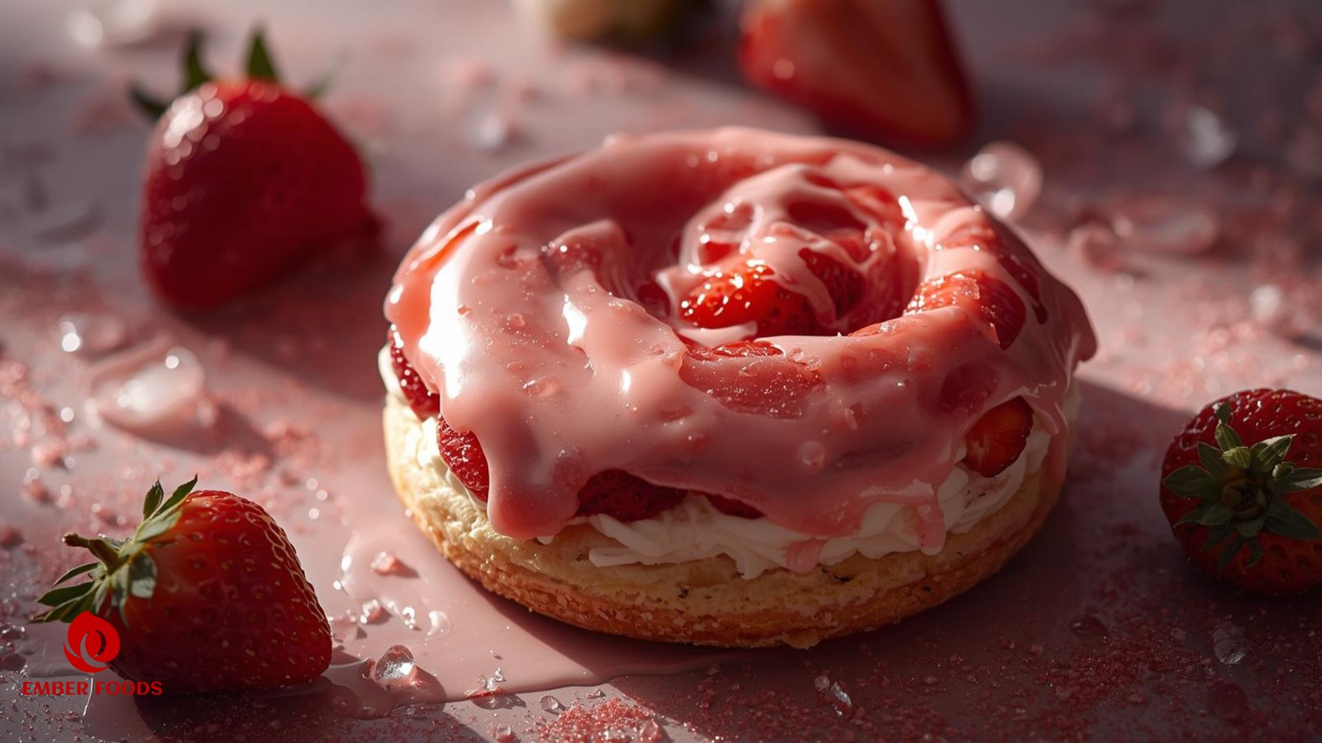 Phân phối bánh Danish Kem Dâu giá sỉ cho chuỗi đại lý doanh nghiệp lớn Distributing Strawberry Cream Danish Cake at wholesale prices to large corporate dealer chains