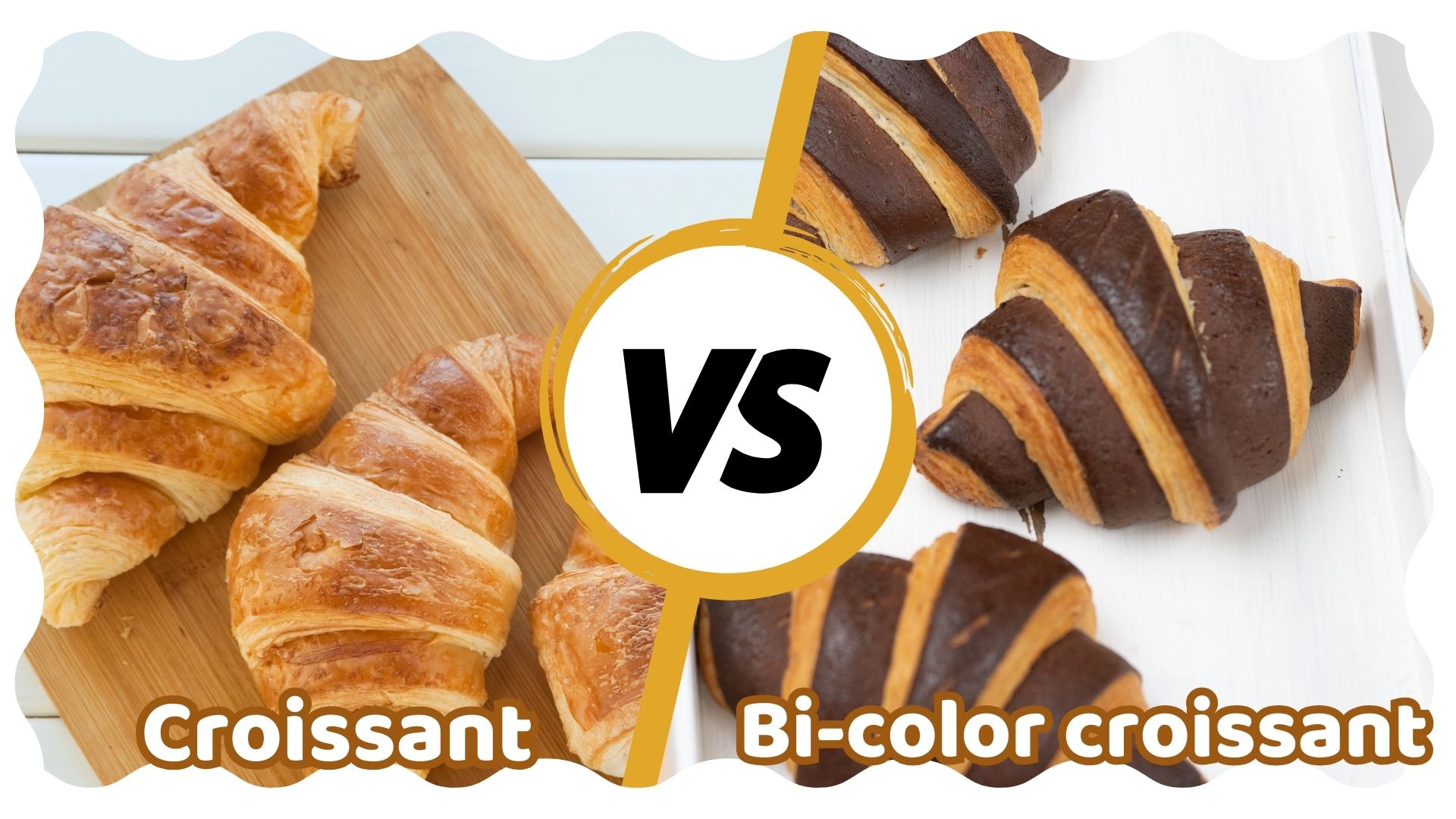 Bánh croissant và bi-color croissant