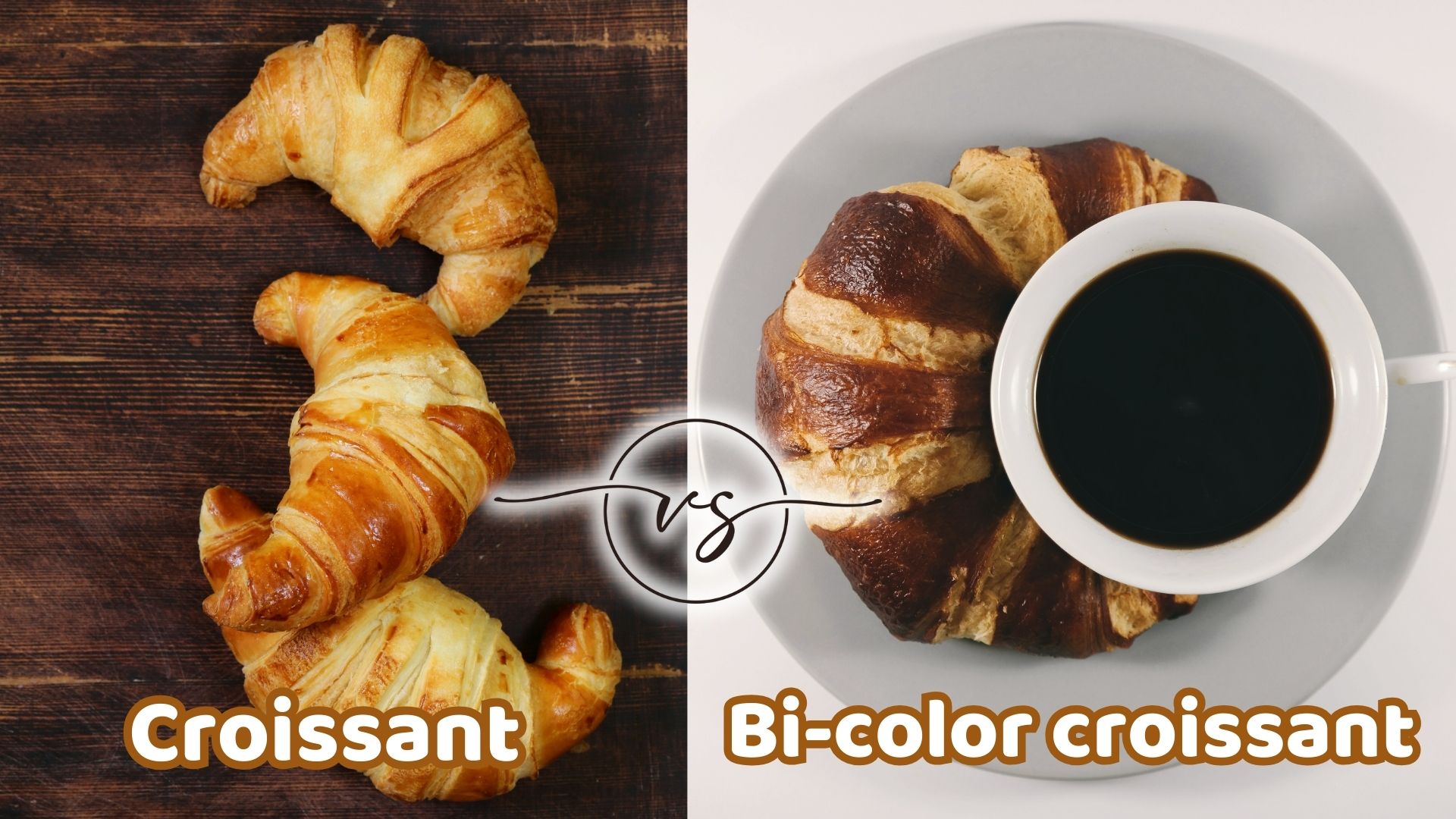 So sánh bánh croissant và bi-color croissant