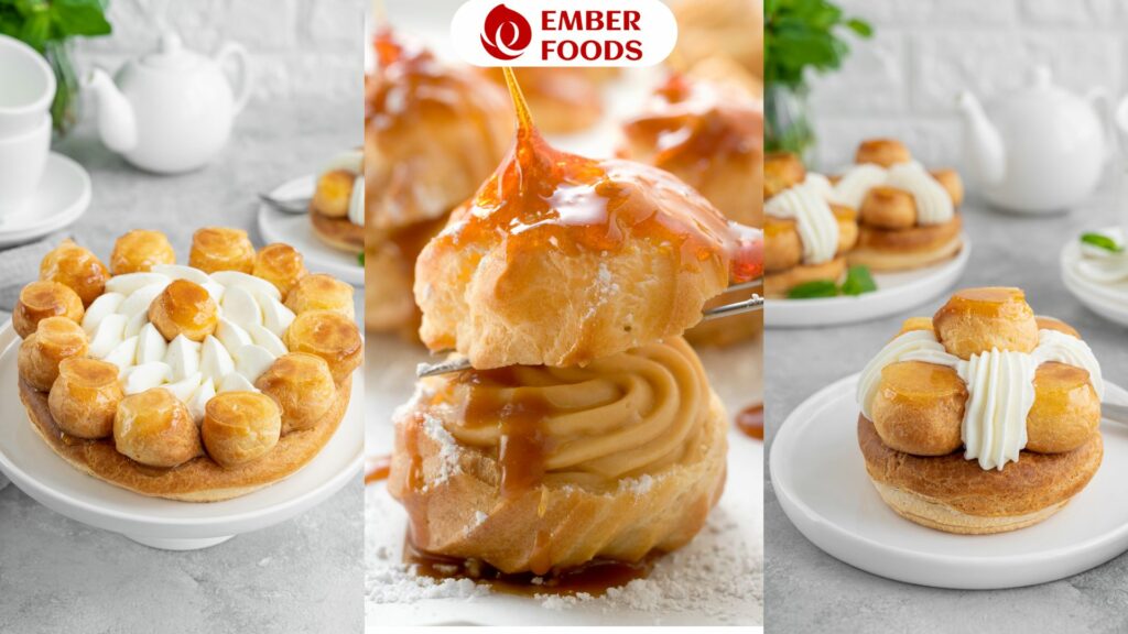 Business experience with caramel cream puffs for coffee shops