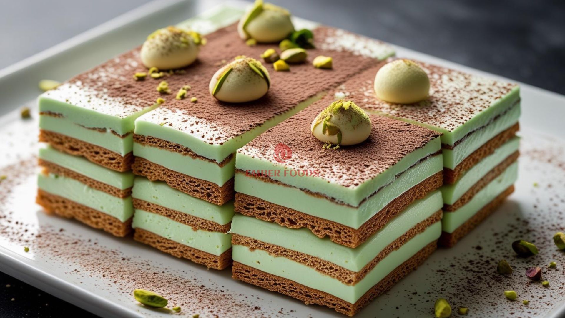 Nhà phân phối bánh tiramisu trà xanh Chuỗi quán cà phê - Green tea tiramisu cake distributor Coffee shop chain