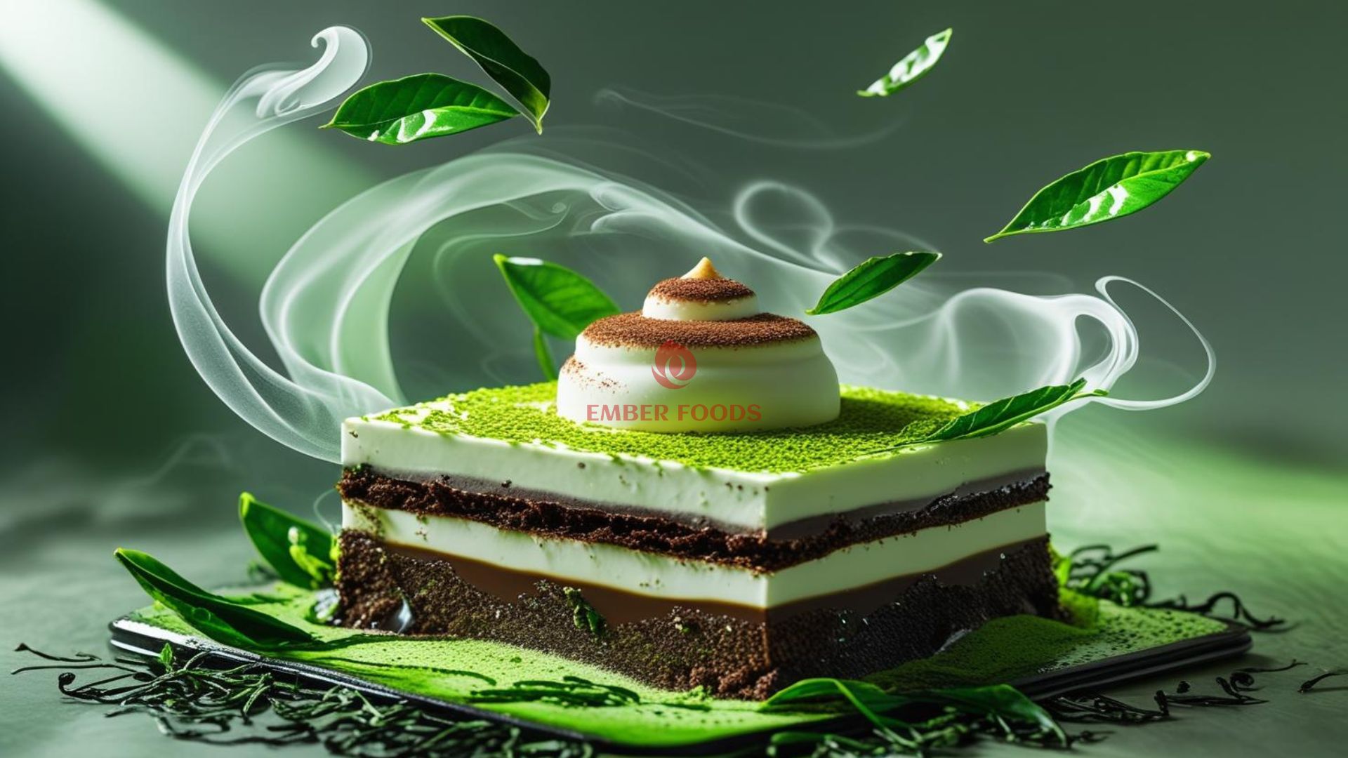 Nhà phân phối bánh tiramisu trà xanh cho Trường học, công sở - Distributor of green tea tiramisu cake for schools and offices