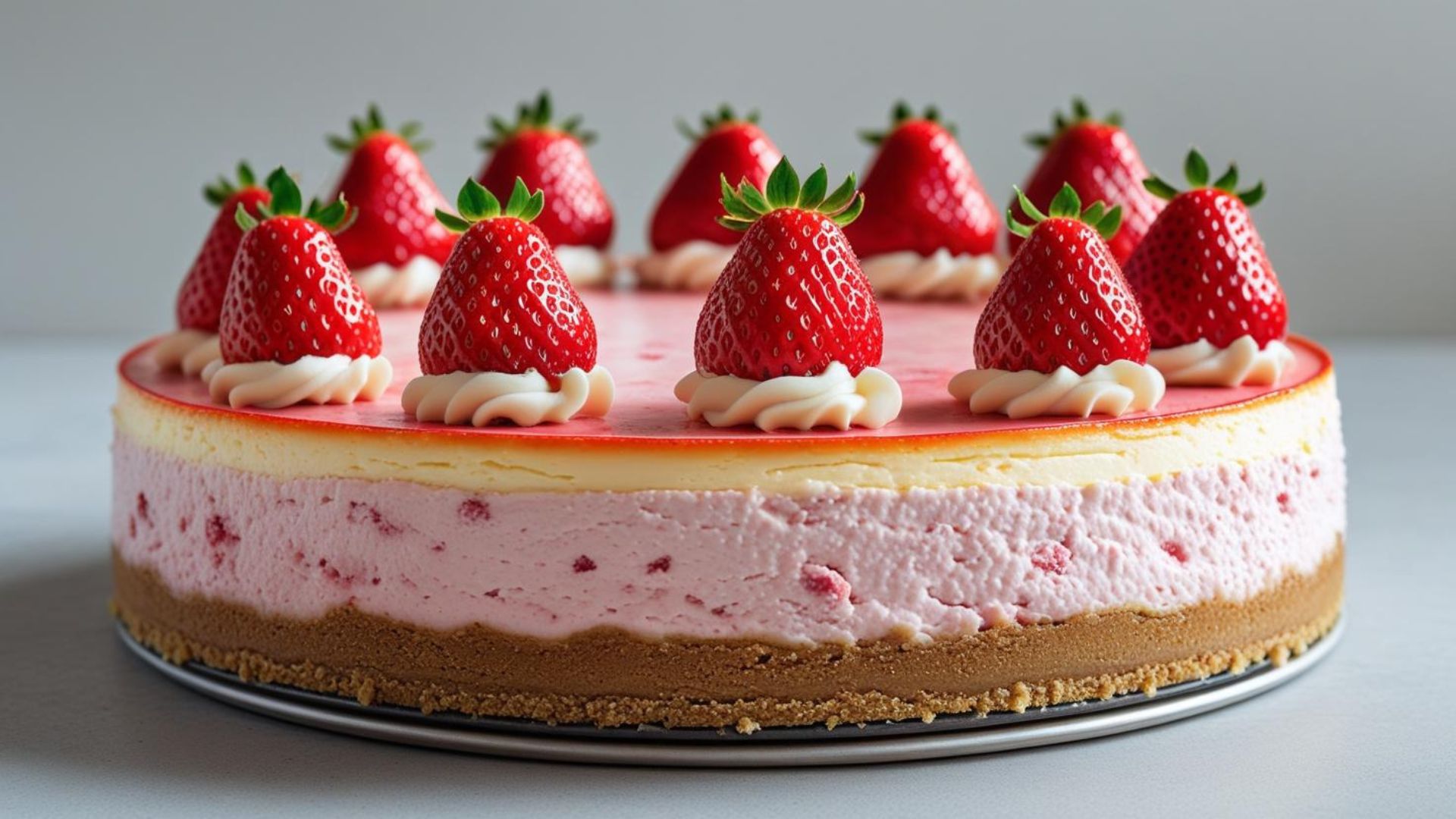 Nhà phân phối bánh cheesecake dâu giá sỉ cho chuỗi Chuỗi Khách sạn - Wholesale strawberry cheesecake distributor for hotel chain