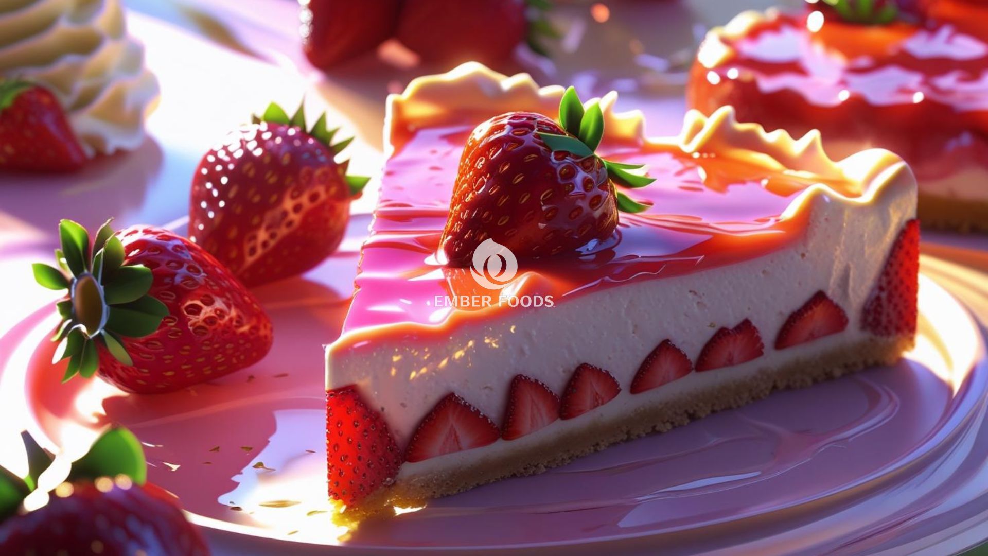 Nhà phân phối bánh cheesecake dâu giá sỉ cho chuỗi Chuỗi Trường học, căn tin - Wholesale distributor of strawberry cheesecake for School Chain and Canteen
