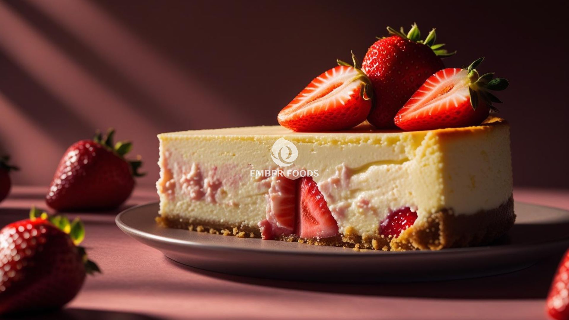 Nhà phân phối bánh cheesecake dâu giá sỉ cho chuỗi Chuỗi quán cà phê - Wholesale strawberry cheesecake distributor for coffee shop chain