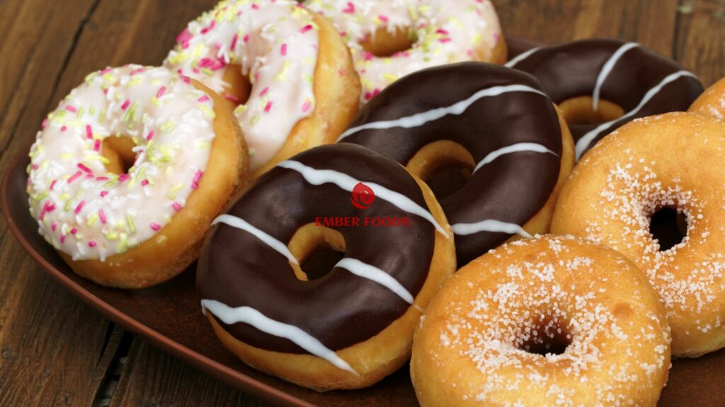 Donut socola mini phù hợp bán thêm trong combo đồ uống - Mini chocolate donuts are suitable for sale in drink combos