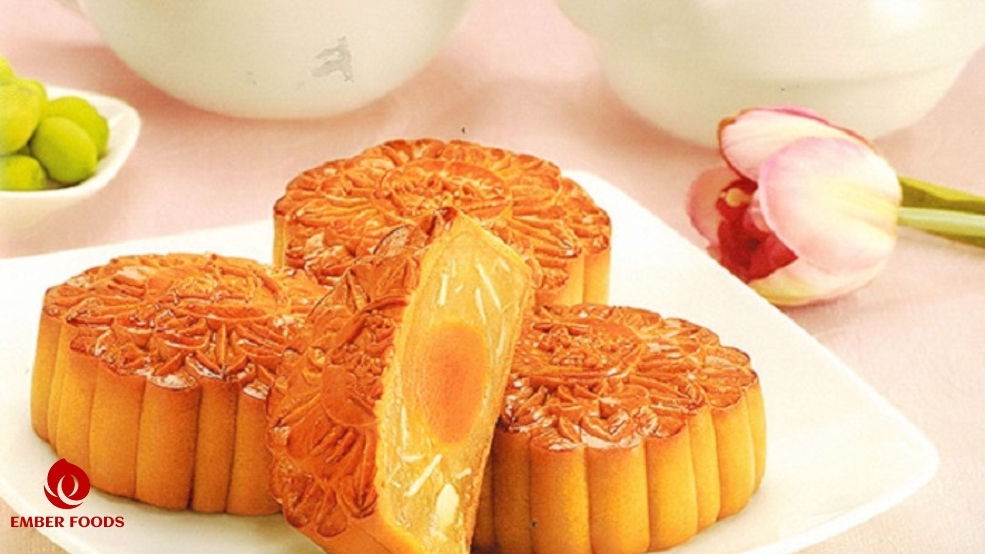 Bánh trung thu nhân sữa dừa cho tiệm bánh trung thu