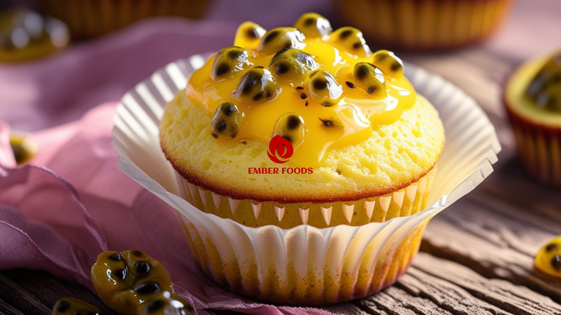 bánh cupcake chanh leo nhà phân phối giá sỉ cho chuỗi nhà hàng khách sạn – Passion fruit cupcakes wholesale distributor for hotel restaurant chains
