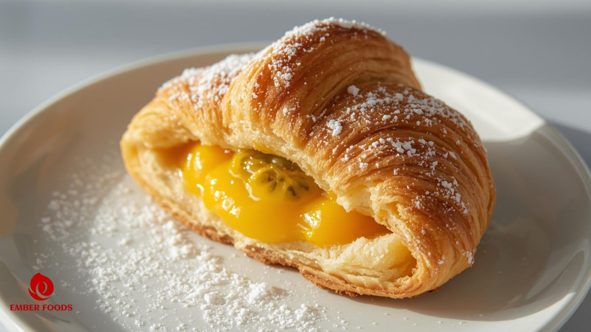 Croissant nhân chanh leo giá sỉ cho các chuỗi cửa hàng cà phê Passion fruit croissant wholesale price for coffee shop chains