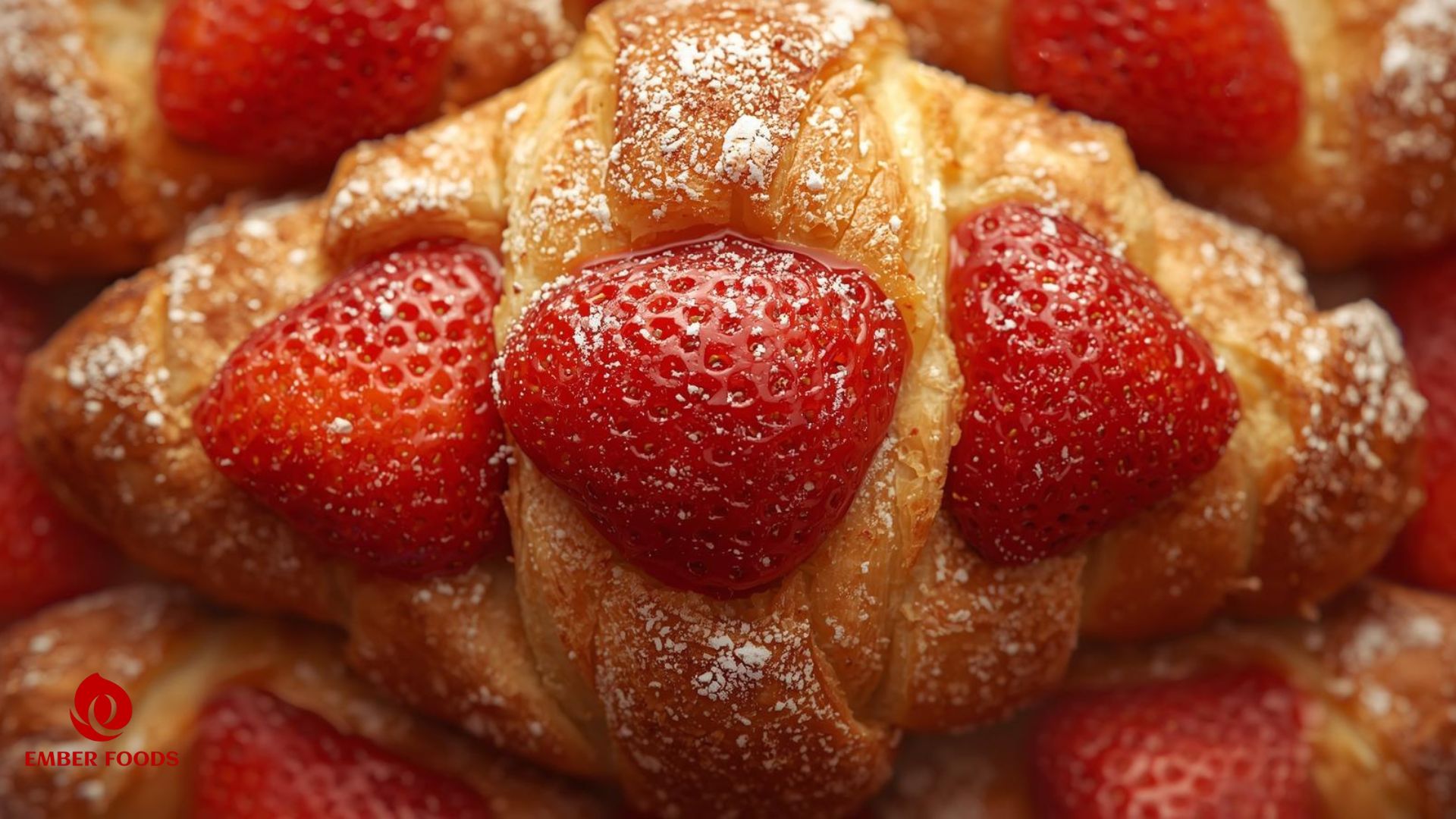 Croissant nhân dâu giá sỉ cho chuỗi cửa hàng tiện lợi Strawberry Croissant Wholesale Price for Convenience Store Chain
