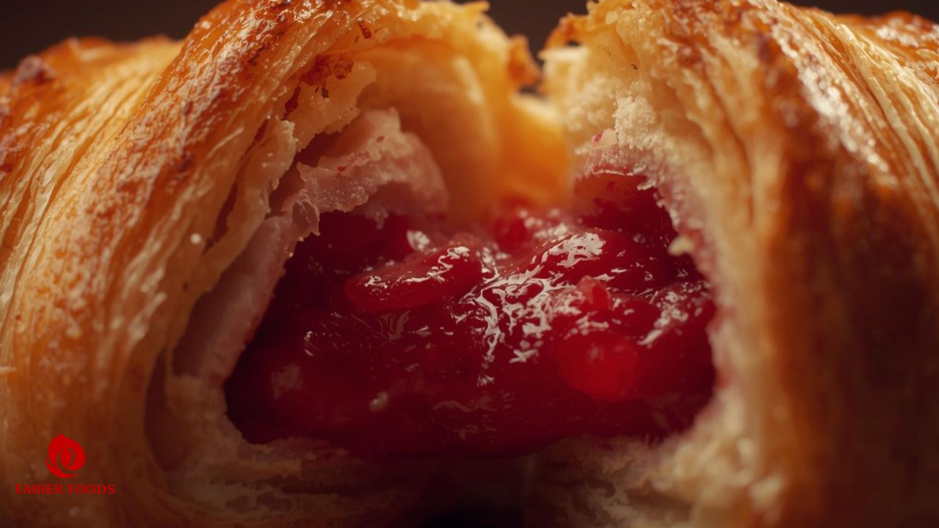 Croissant nhân dâu giá sỉ cho đại lý lớn nhỏ Strawberry Croissant wholesale price for large and small agents