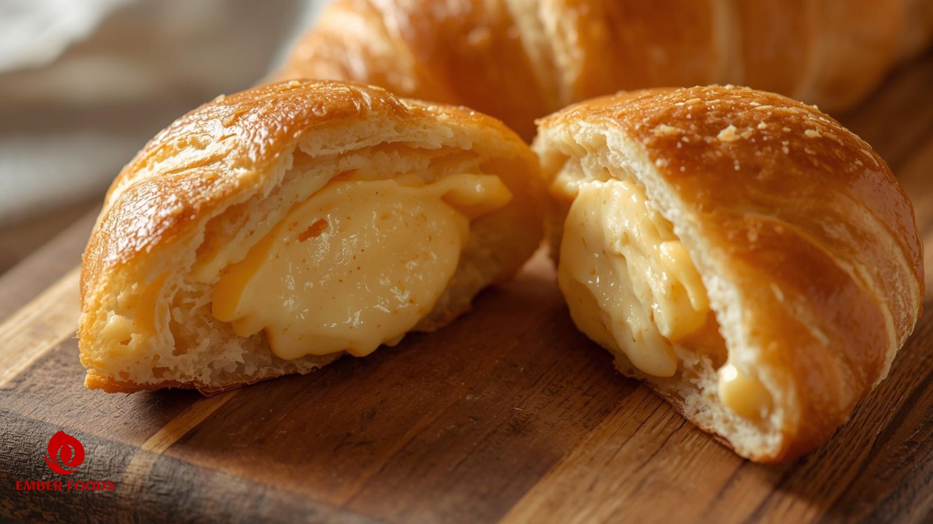 Croissant nhân kem custard, phô mai Giá sỉ cho trường học – Croissant with cream custard and cheese Wholesale price for schools