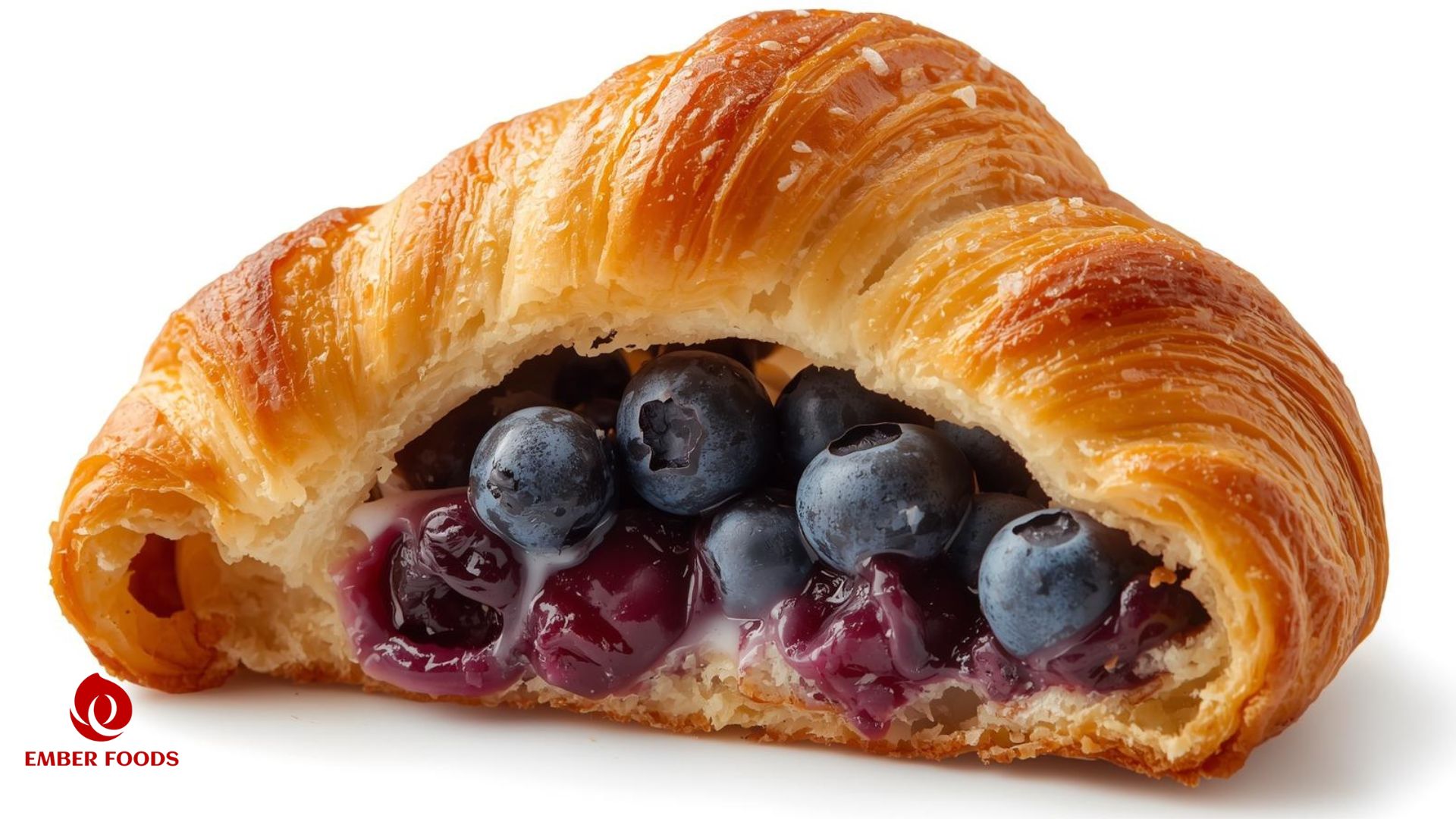 Croissant nhân việt quất giá sỉ cho chuỗi cửa hàng tiện lợi 24h – Wholesale blueberry croissant for 24h convenience store chain