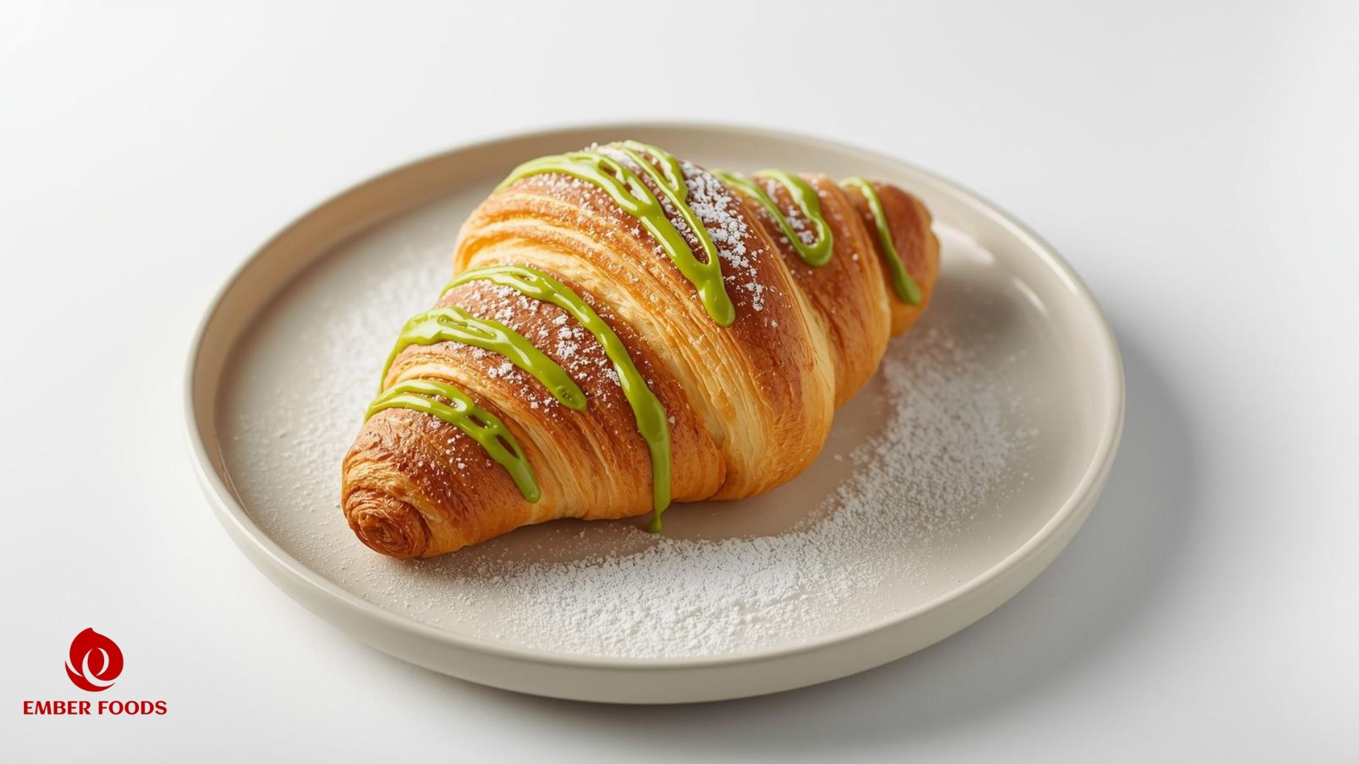Croissant trà xanh (Matcha) cho Event sự kiện Croissant au matcha pour événement