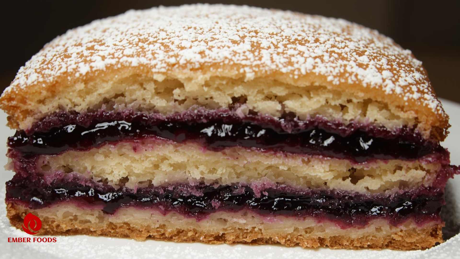 Bánh bông lan việt quất giá sỉ toàn quốc Blueberry sponge cake wholesale price nationwide