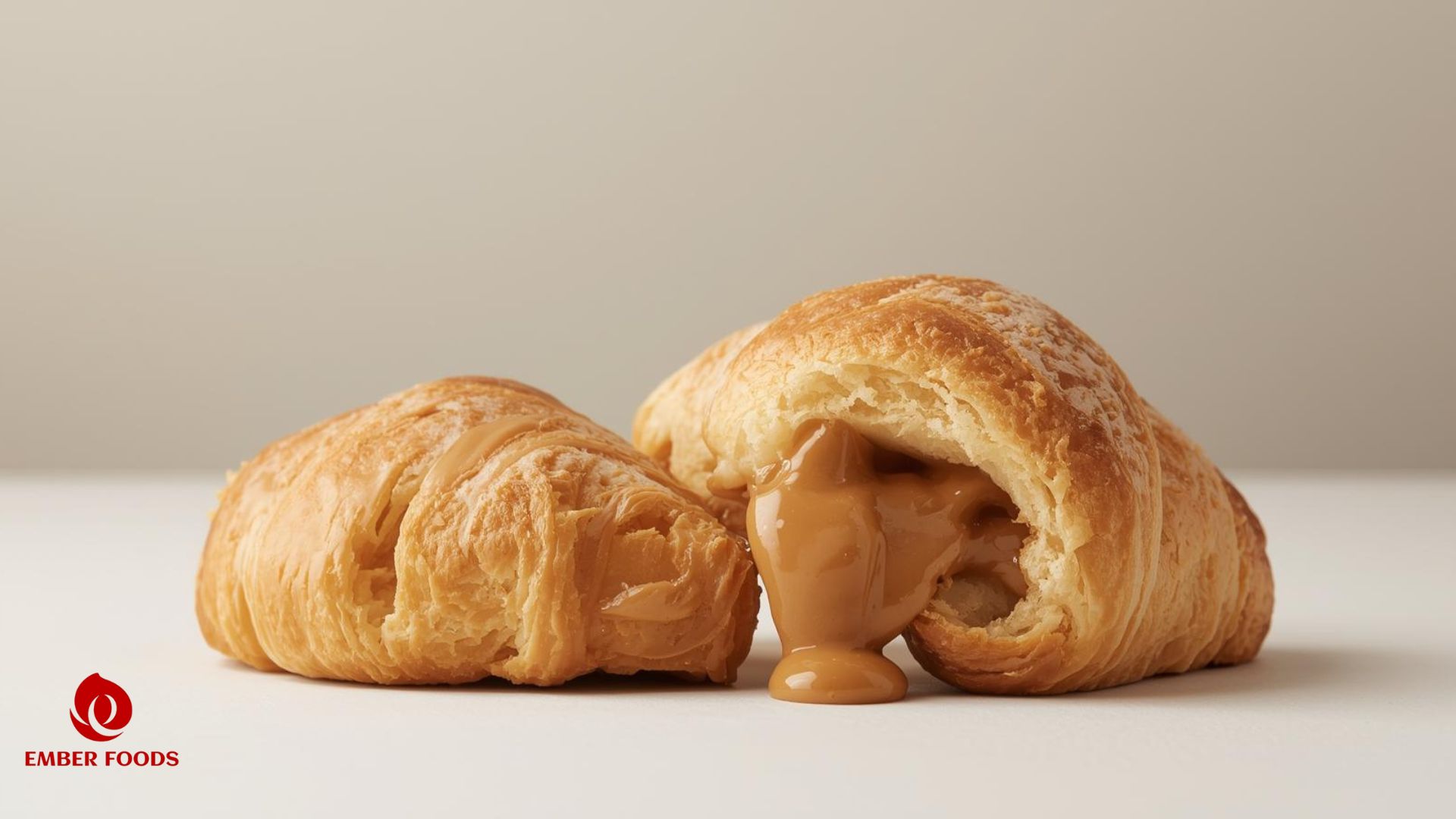 Croissant nhân bơ đậu phộng chuẩn an toàn thực phẩm quốc tế Croissant with peanut butter filling meets international food safety standards