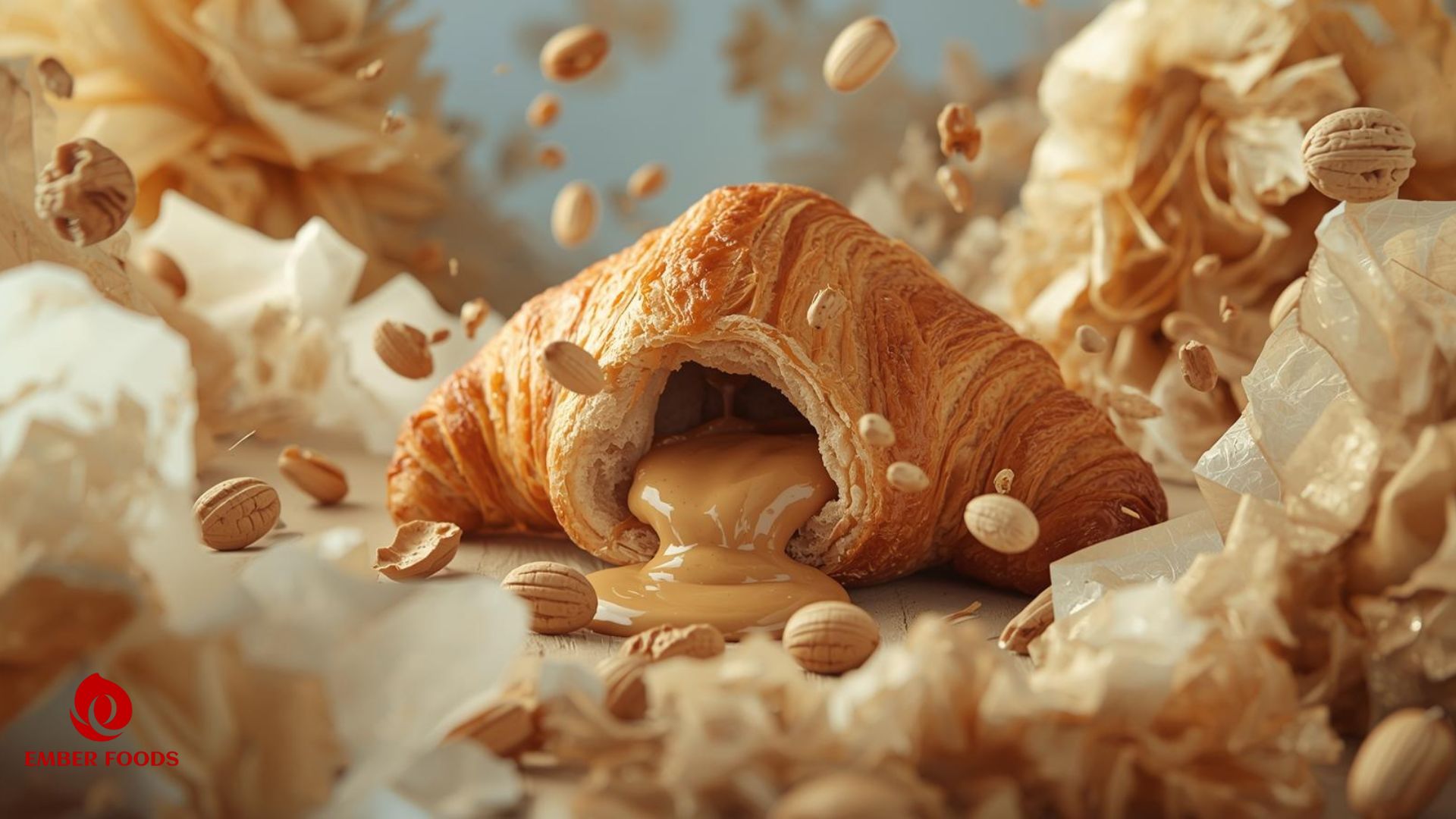 Croissant nhân bơ đậu phộng giá sỉ Peanut butter croissant wholesale price