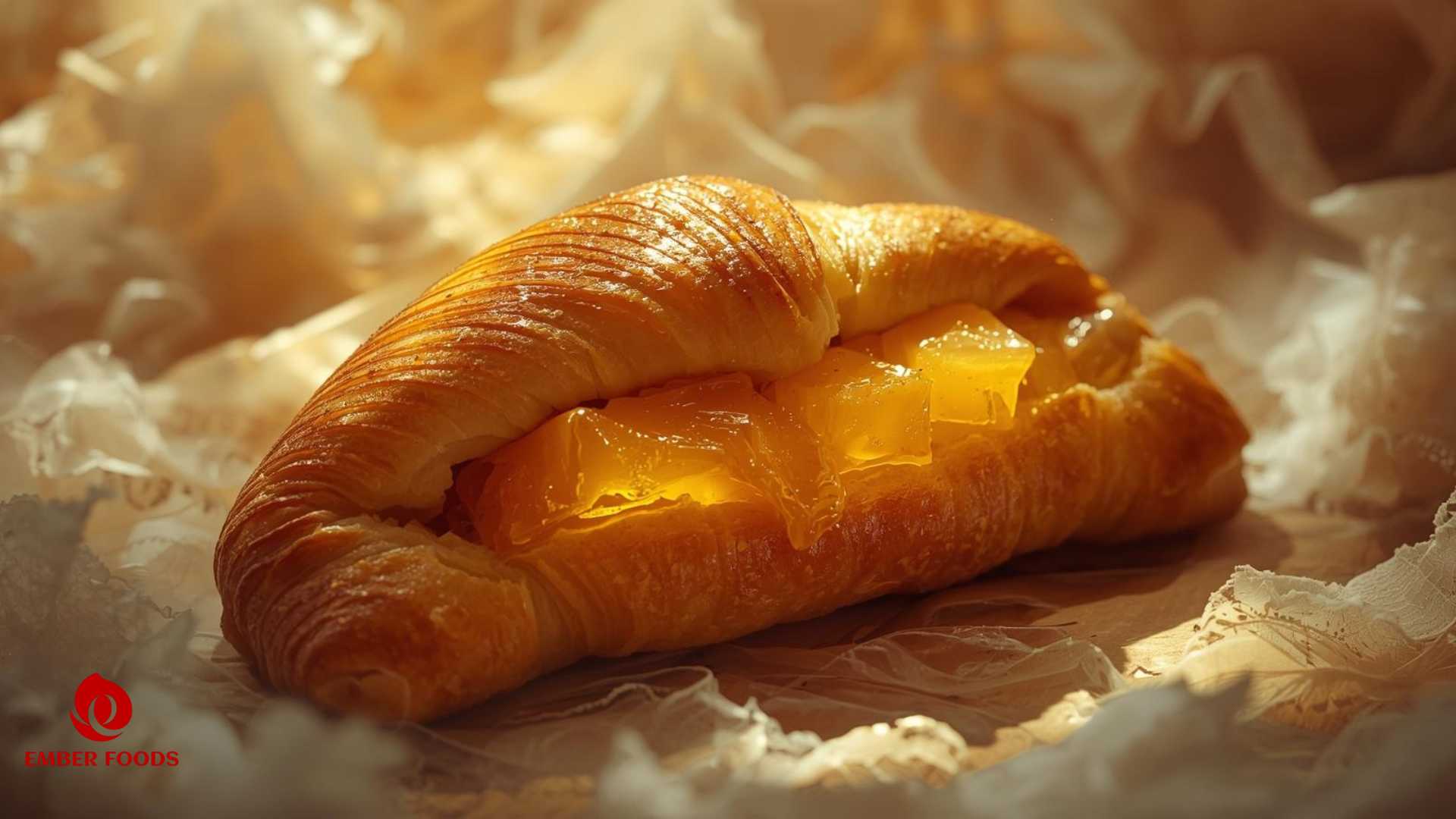Croissant nhân mứt thơm Croissant with pineapple jam