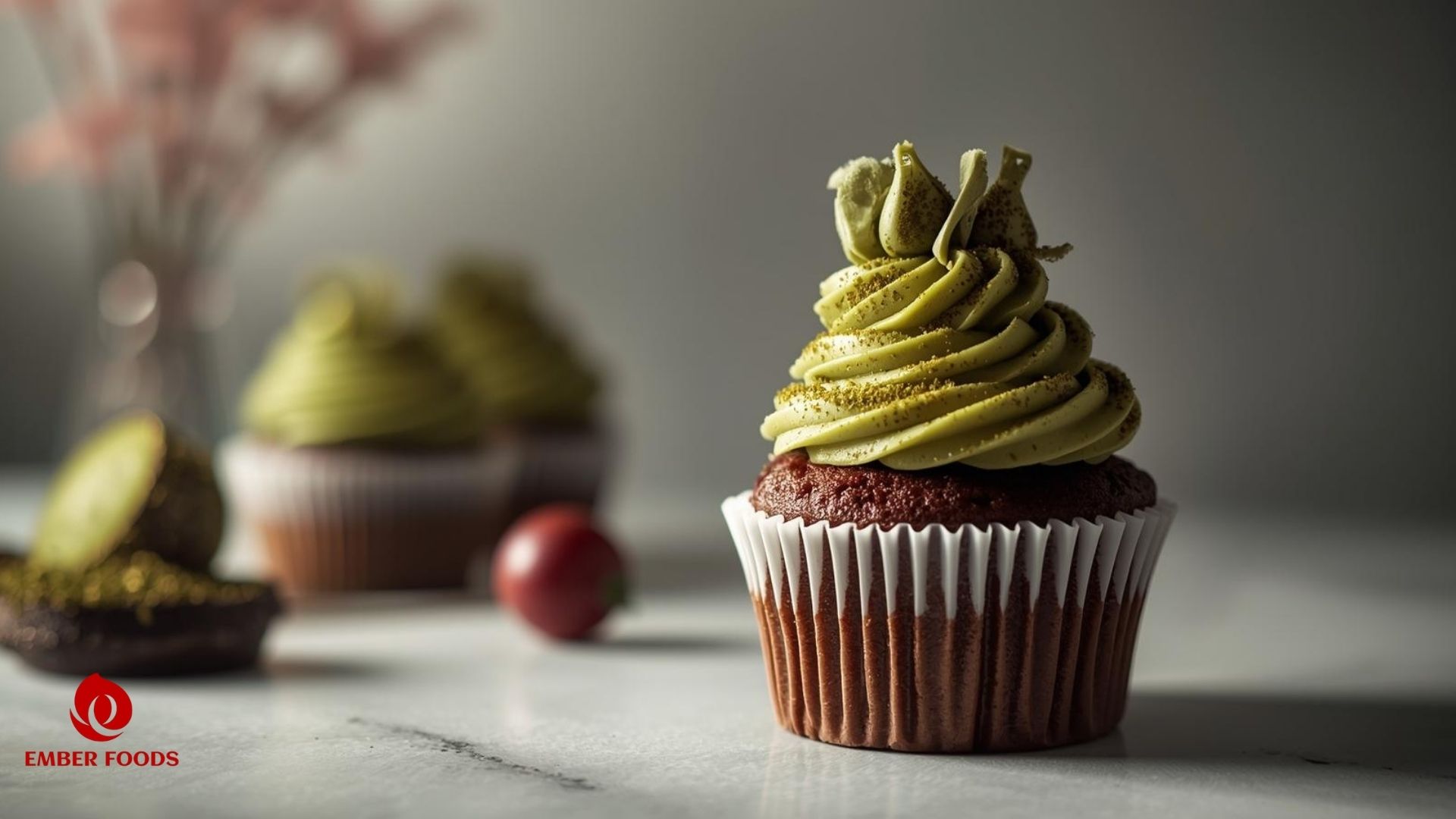 Nhà cung cấp Bánh cupcake matcha đậu đỏ tại TPHCM Red bean matcha cupcake supplier in HCMC