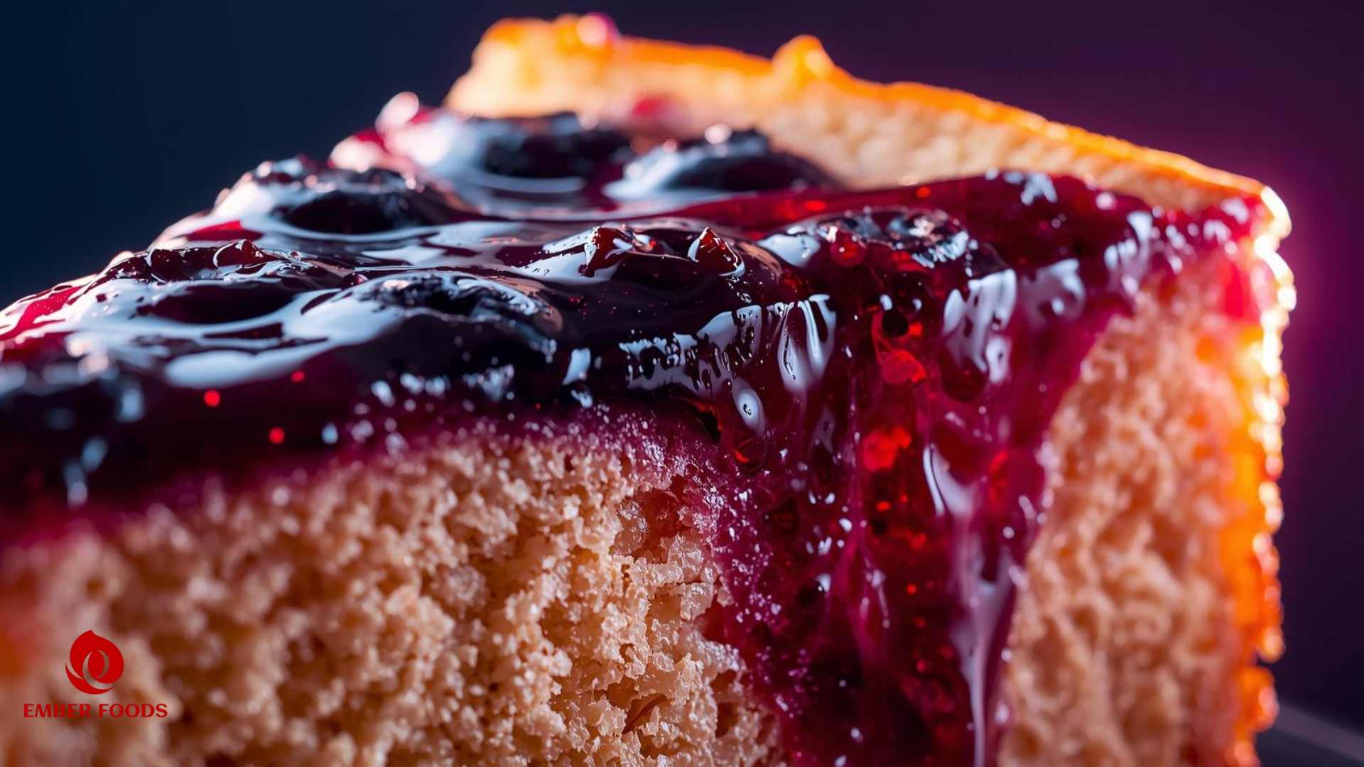 Phân phối bánh bông lan mứt việt quất giá sỉ cho chuỗi cofee Distributing blueberry jam sponge cake at wholesale prices to coffee chains