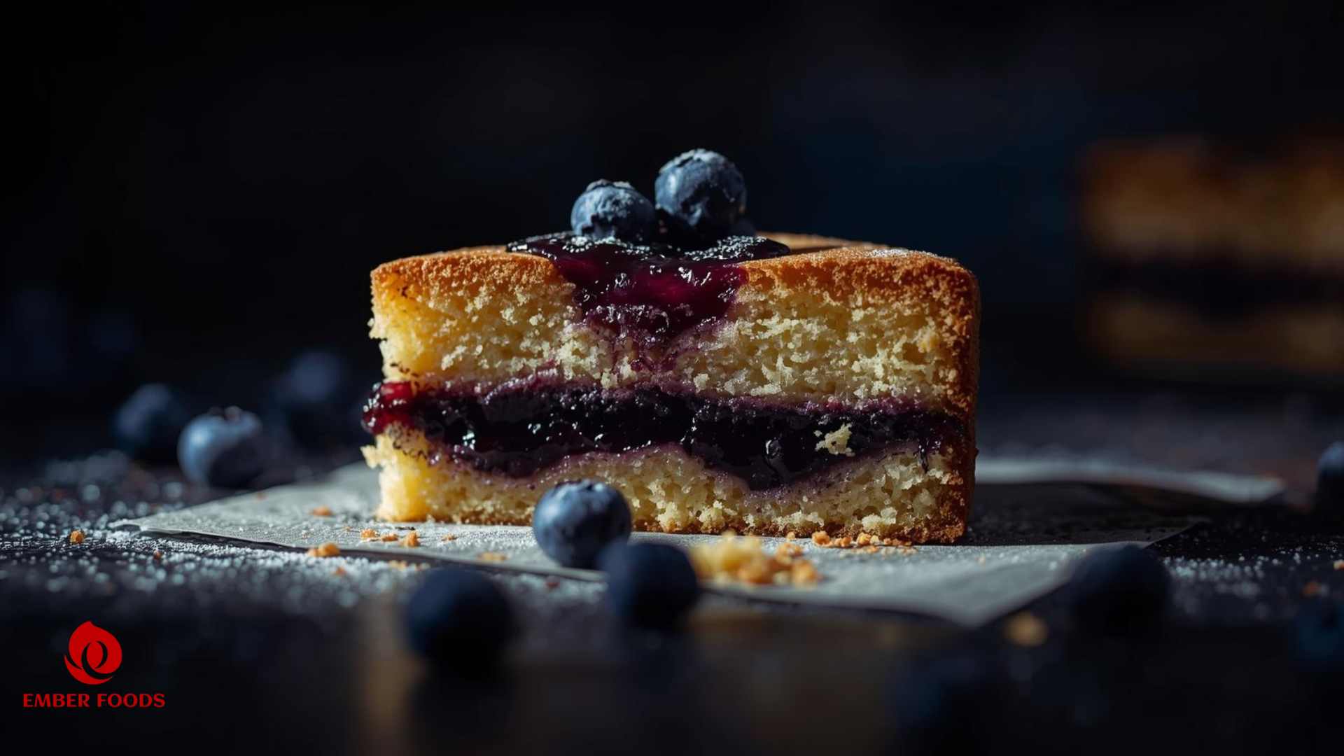 Phân phối bánh bông lan mứt việt quất giá sỉ cho chuỗi cửa hàng tiện lợi Distributing blueberry jam sponge cake at wholesale prices to convenience store chains