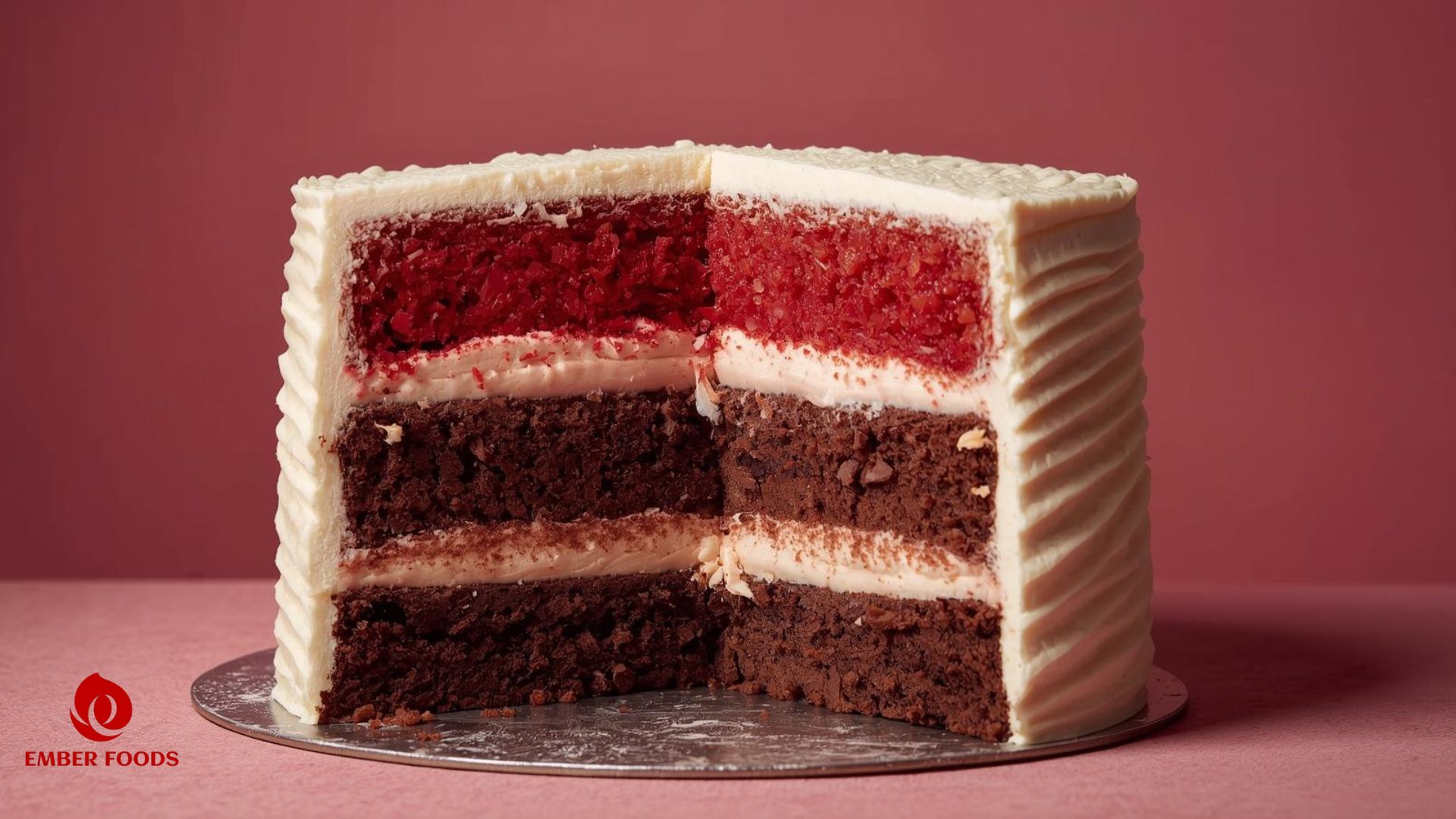 Bánh Mousse ba tầng tại chuẩn an toàn thực phẩm Three-layer Mousse Cake at food safety standards