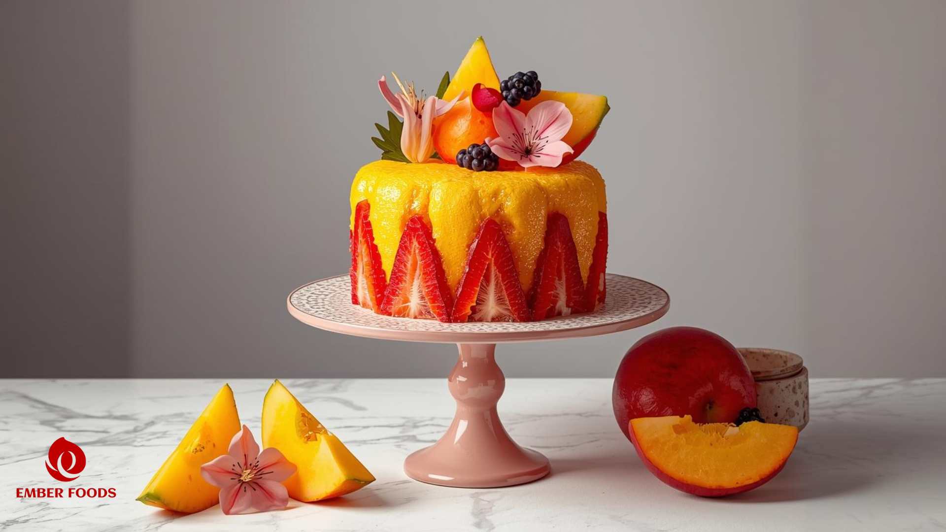 Ember Foods Phân phối Bánh mousse trái cây nhiệt đới giá sỉ cho chuỗi nhà hàng khách sạn Ember Foods Distributes Tropical Fruit Mousse Cake at Wholesale Prices to Hotel and Restaurant Chains