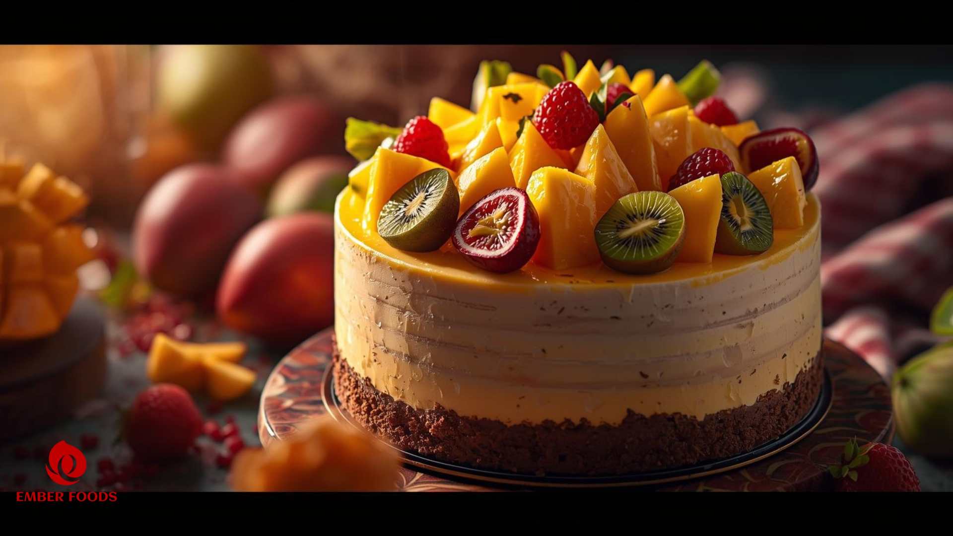 Ember Foods Phân phối Bánh mousse trái cây nhiệt đới giá sỉ cho party Ember Foods Distributes Tropical Fruit Mousse Cake at Wholesale Prices for Parties