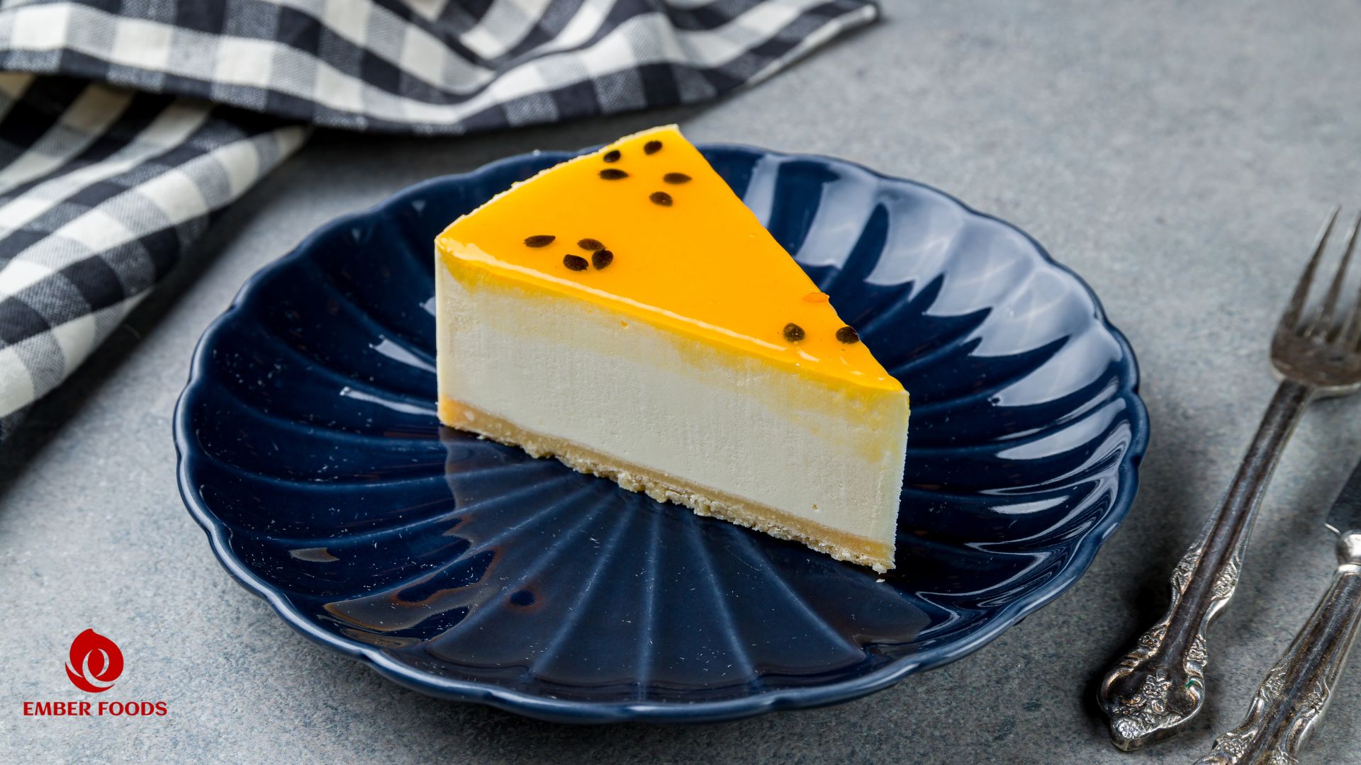 Ember Foods phân phối Bánh cheesecake chanh dây giá sỉ cho chuỗi cửa hàng tiện lợi Ember Foods distributes Passion Fruit Cheesecake at wholesale prices to convenience store chains