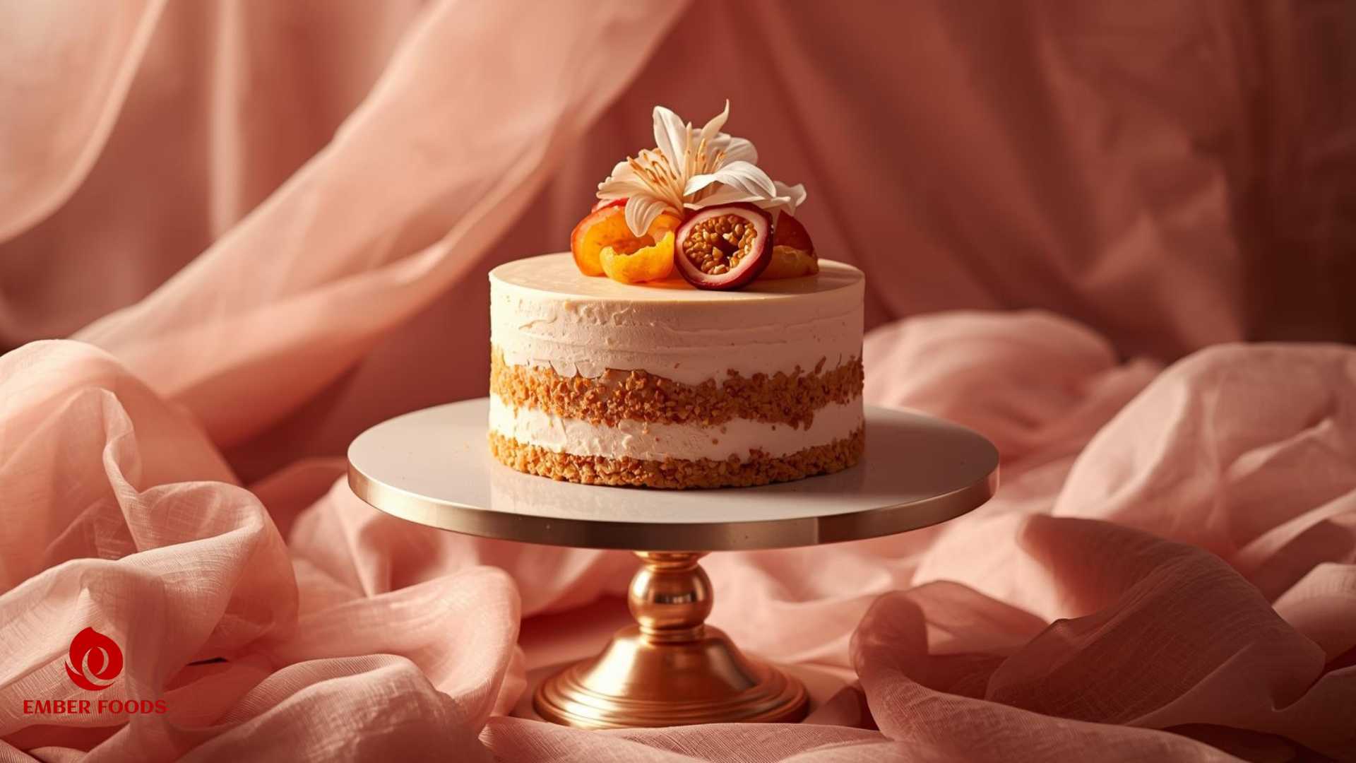 Ember Foods phân phối bánh mousse vị chanh dây Ember Foods distributes passion fruit mousse cake