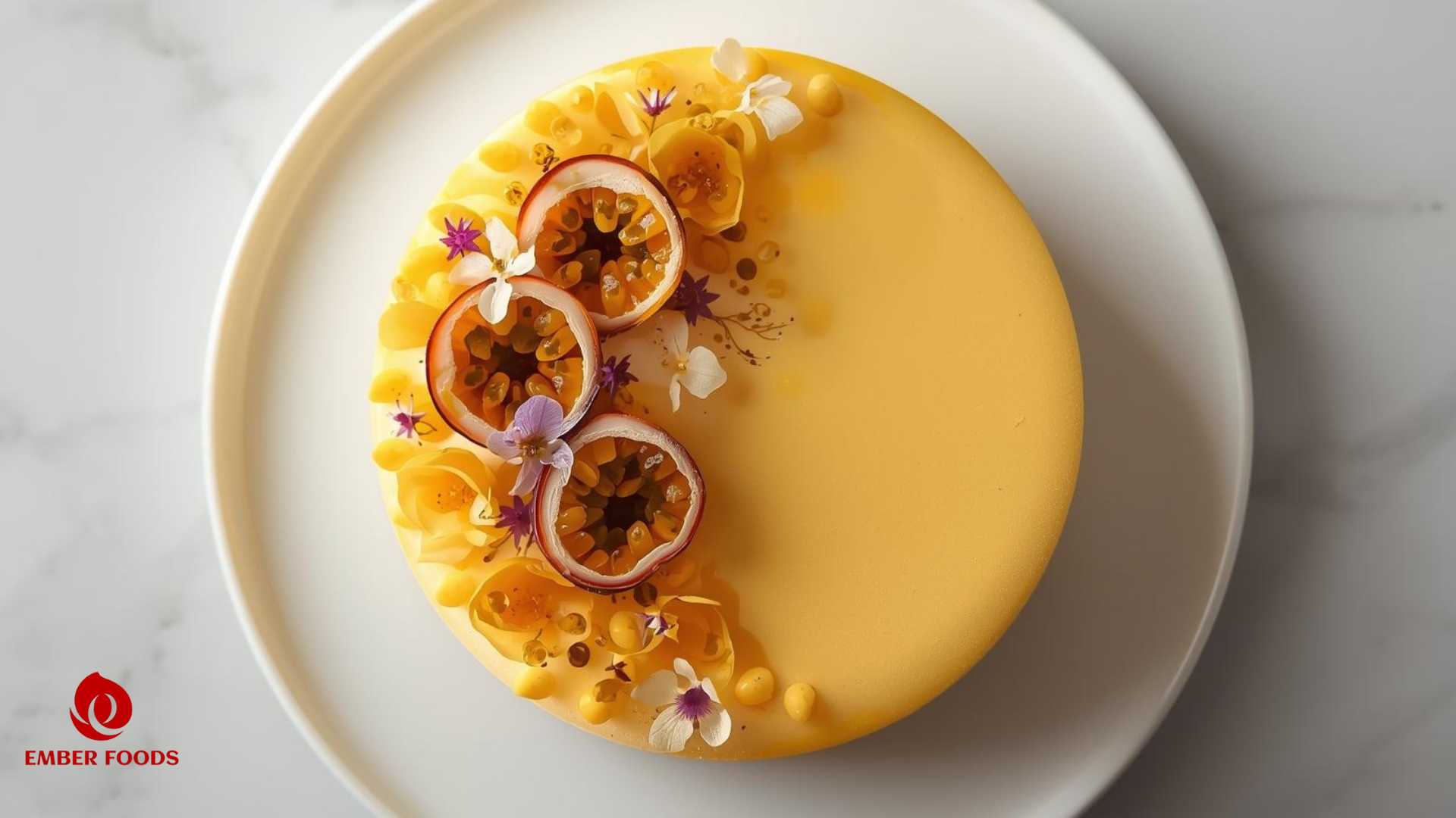 Ember Foods phân phối bánh mousse vị chanh dây giá sỉ trên toàn quốc an toàn thục phẩm Ember Foods distributes passion fruit mousse cake at wholesale prices nationwide with food safety