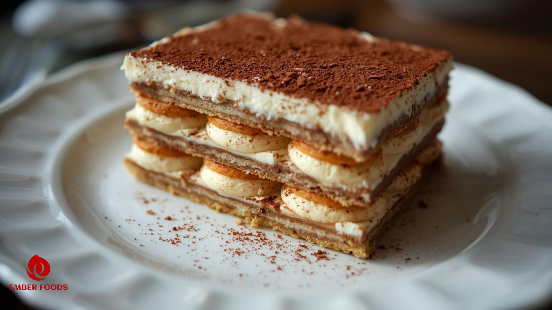 Ember Foods phân phối bánh tiramisu phô mai giá sỉ cho chuỗi đại lý cấp 1 2 3 Ember Foods distributes cheese tiramisu cake at wholesale prices to level 1, 2, and 3 dealer chains