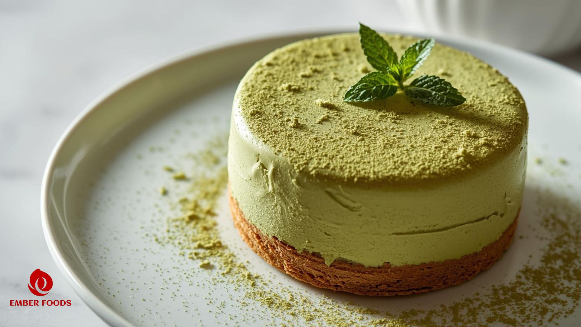 Nhà phân phối bánh Bánh mousse trà xanh giá sỉ cho nhà hàng lớn Distributor of green tea mousse cake at wholesale price for large restaurants