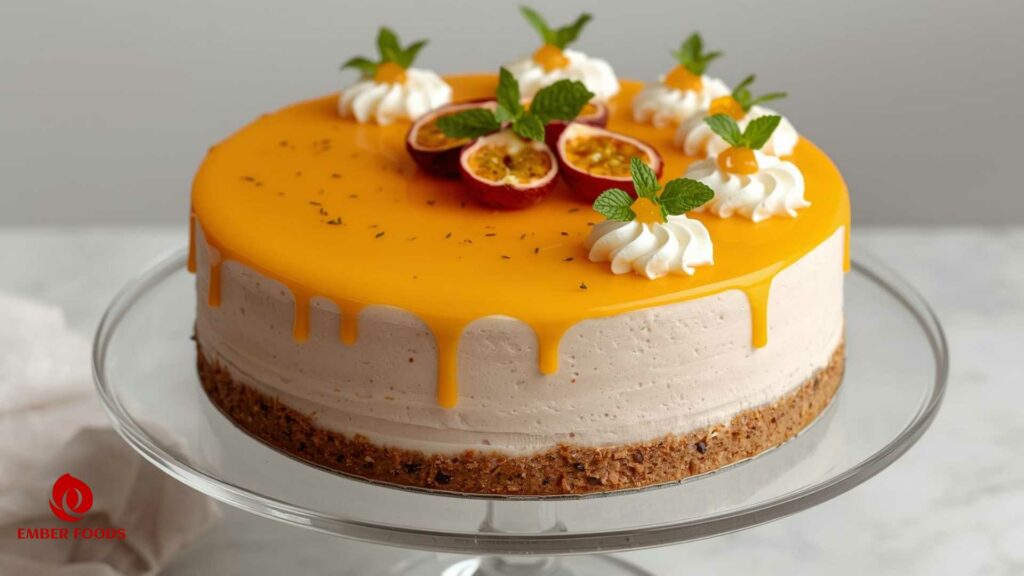 Tìm nguồn phân phối bánh mousse vị chanh dây giá sỉ Find a source to distribute passion fruit mousse cake at wholesale price