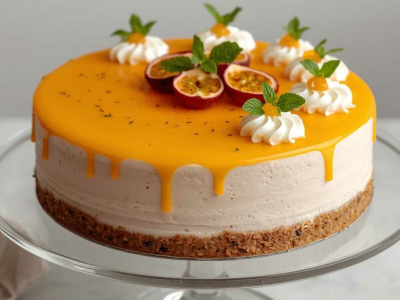 Tìm nguồn phân phối bánh mousse vị chanh dây giá sỉ Find a source to distribute passion fruit mousse cake at wholesale price