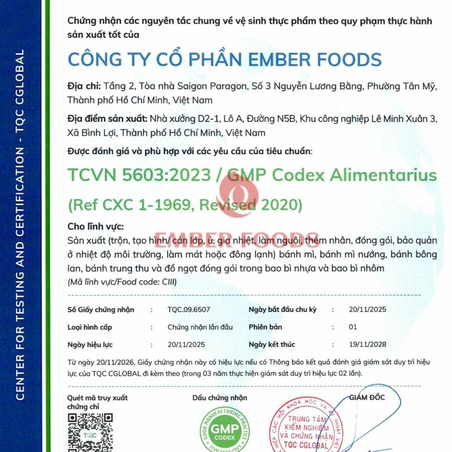 EMBER FOODS GMP Vietnamese