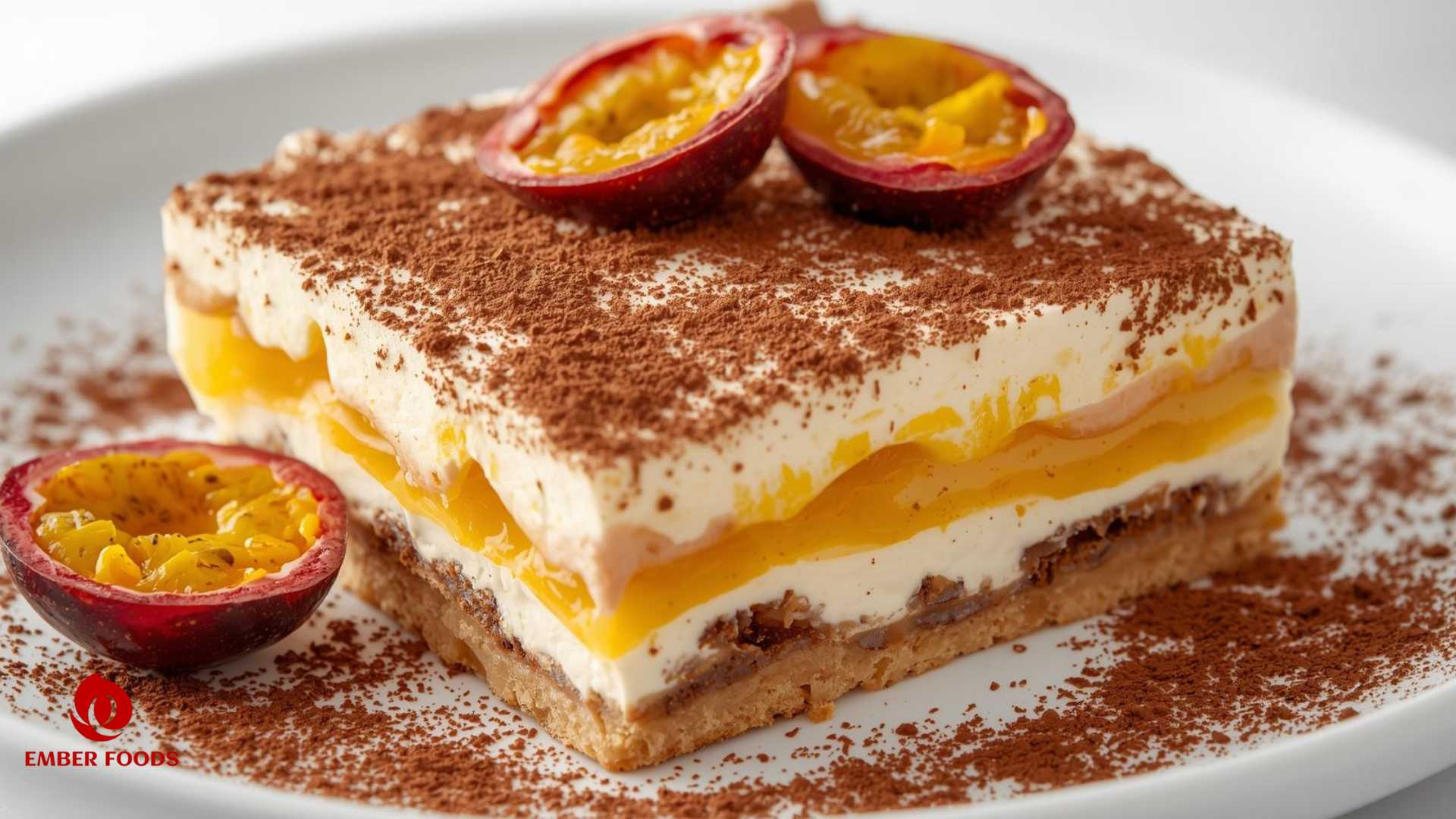 Ember Foods phân phối Bánh Tiramisu chanh dây cho đại lý cấp 1 2 3 Ember Foods distributes Passion Fruit Tiramisu Cake to level 1, 2, and 3 agents