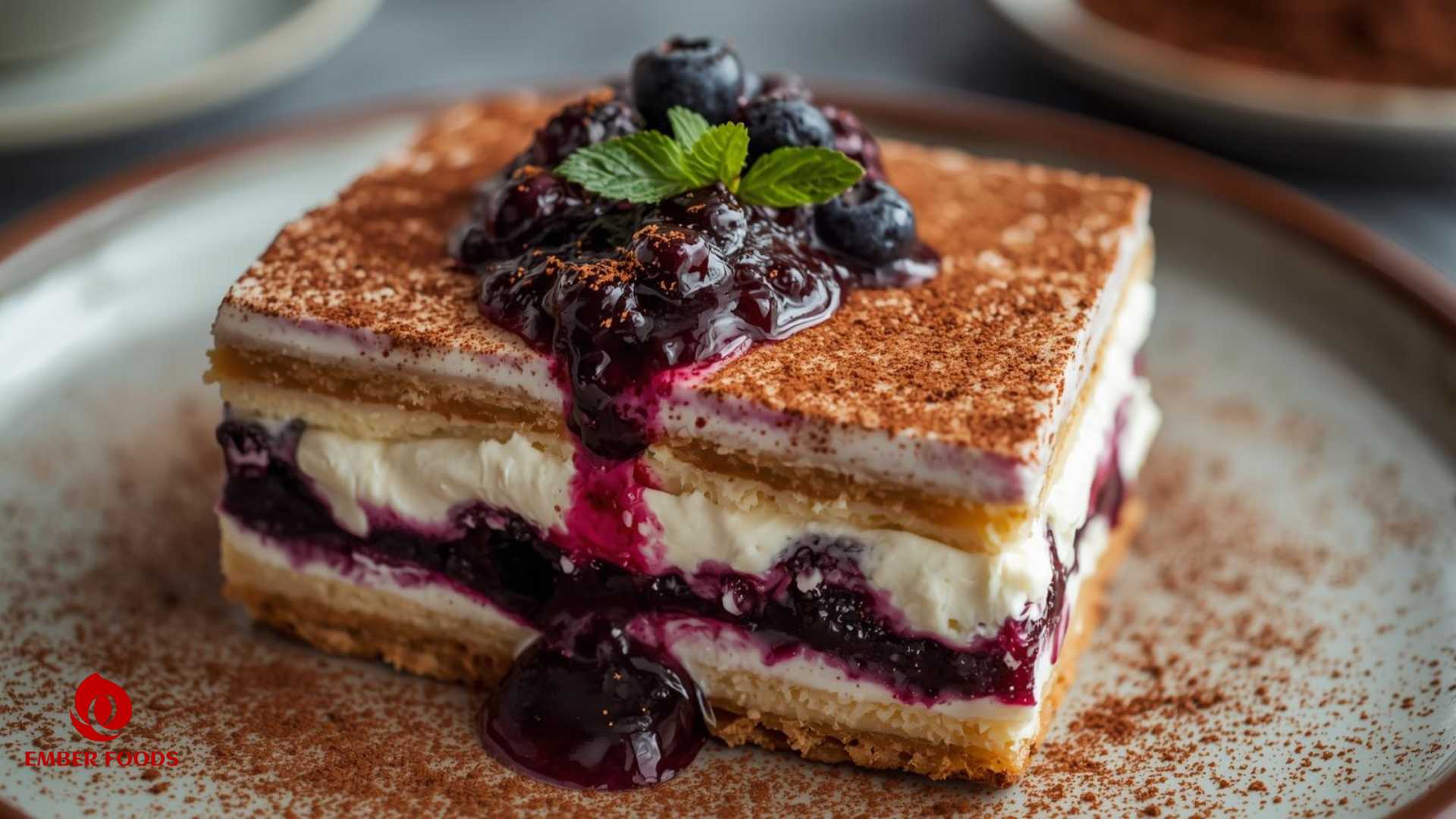 Ember Foods phân phối Bánh Tiramisu việt quất cho chuỗi cửa hàng tiện lợi Ember Foods distributes Blueberry Tiramisu Cake to convenience store chains