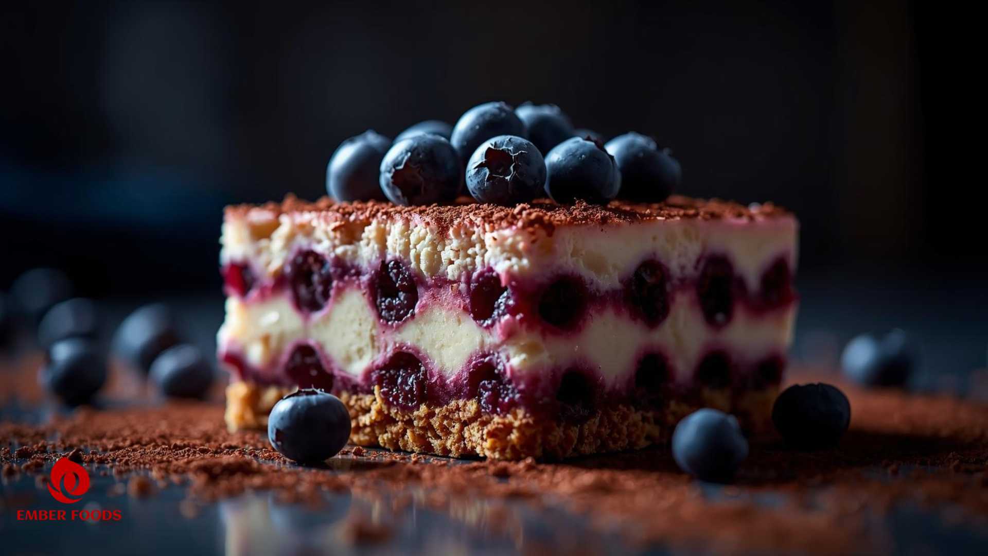 Ember Foods phân phối Bánh Tiramisu việt quất giá sỉ toàn quốc Ember Foods distributes blueberry tiramisu cake wholesale nationwide