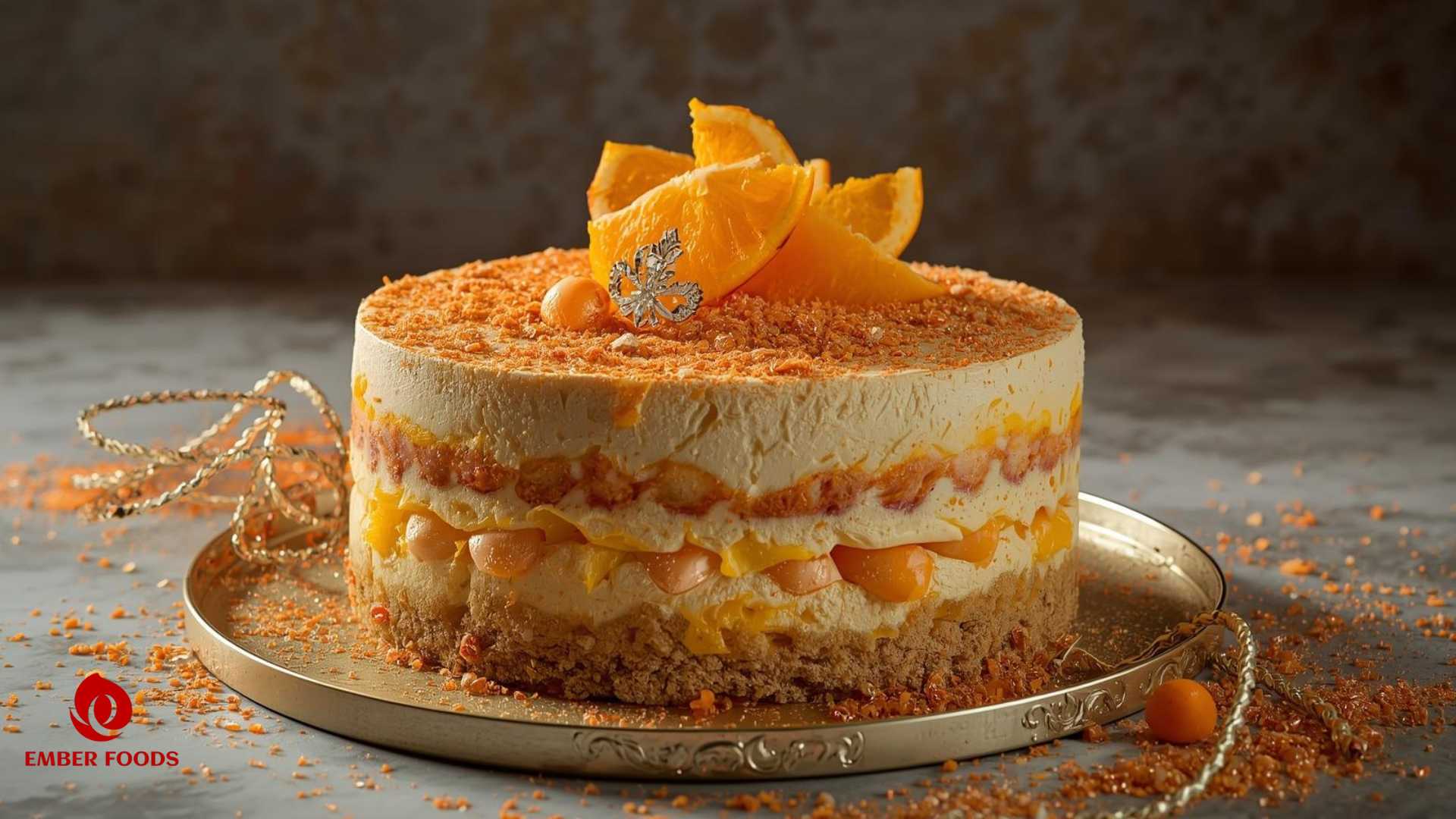 Ember Foods phân phối Bánh tiramisu cam giá sỉ tại TPHCM số lượng lớn Ember Foods distributes Orange Tiramisu Cake at wholesale prices in Ho Chi Minh City in large quantities