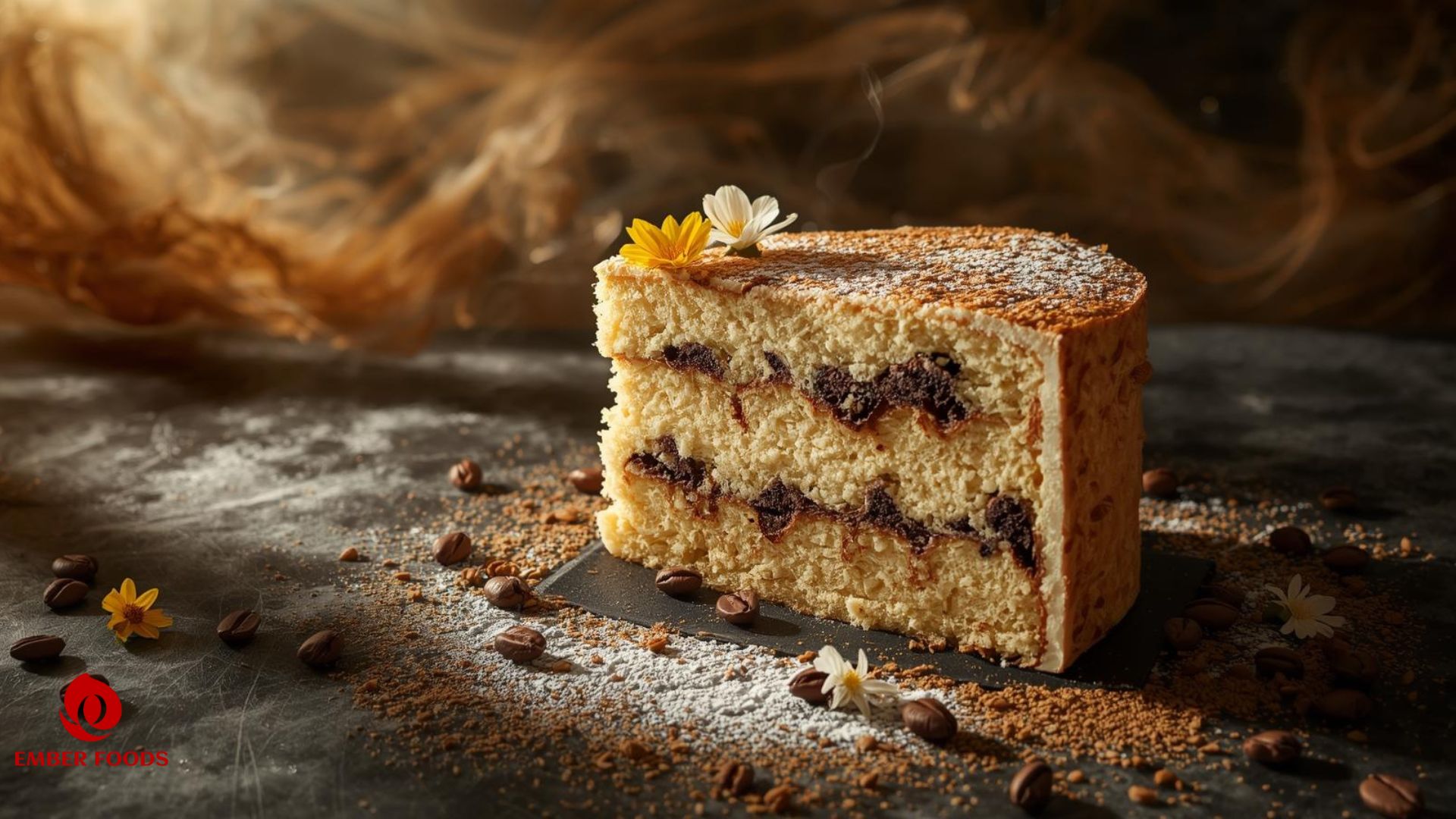 Ember Foods phân phối bánh Chiffon coffee cho chuỗi siêu thị, coffee, đại lý chuỗi lớn Ember Foods distributes Chiffon Coffee cakes to supermarket chains, cafes, and retail chains