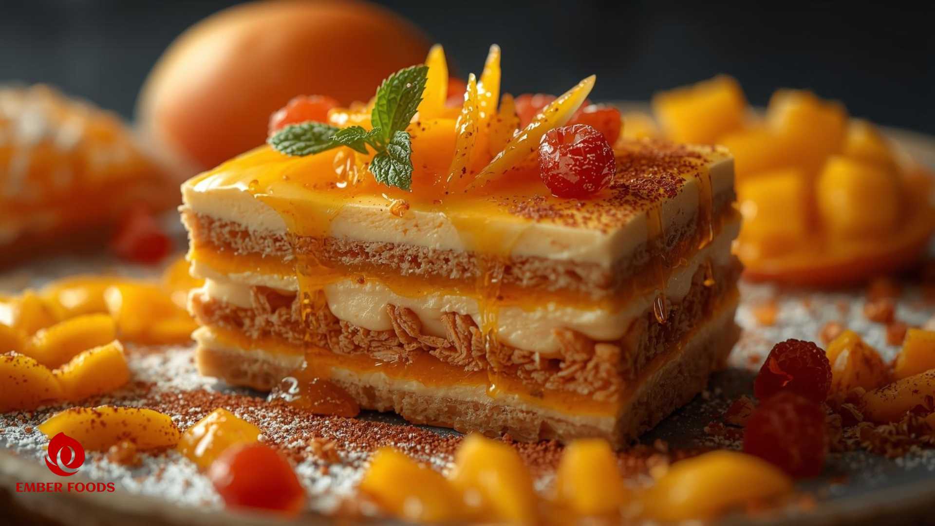 Ember Foods phân phối bánh tiramisu xoài giá sỉ cho chuỗi siêu thị Ember Foods distributes mango tiramisu cake at wholesale prices to supermarket chains