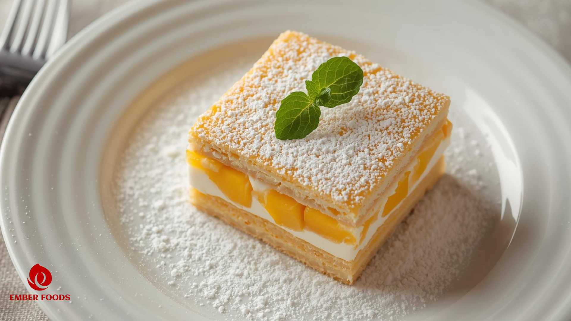 Ember Foods phân phối bánh tiramisu xoài tại TPHCM Ember Foods distributes mango tiramisu cake in Ho Chi Minh City