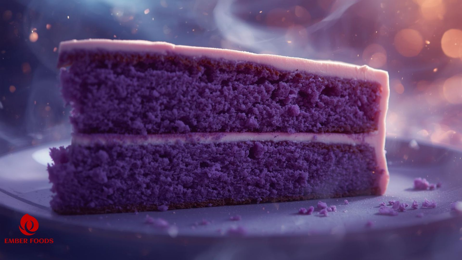 Kết cấu và hương vị bánh Chiffon khoai môn Texture and flavor of taro chiffon cake