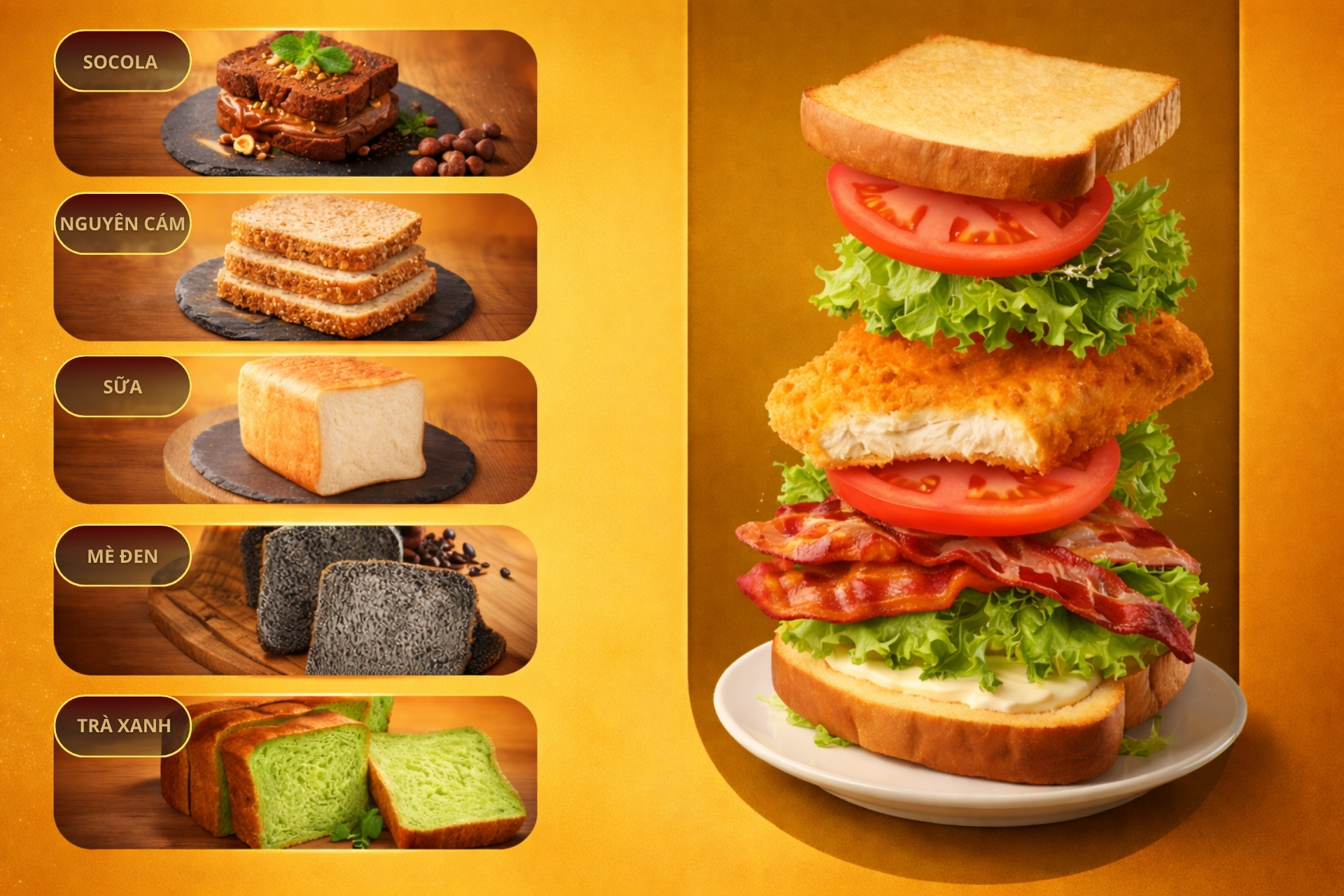 Ember Foods Nhà phân phối sản xuất bánh mì sandwich TPHCM giá sỉ