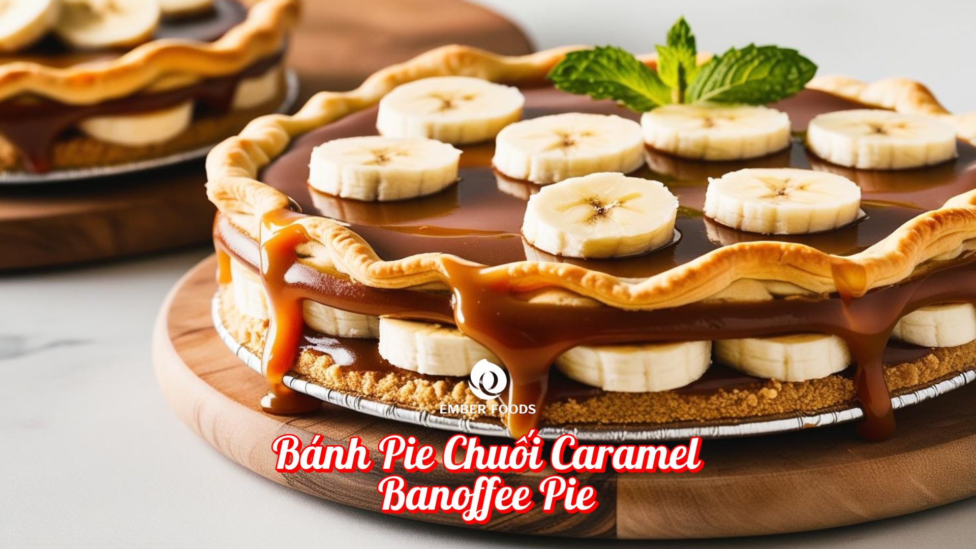 Bánh Pie Chuối Caramel - Banoffee Pie